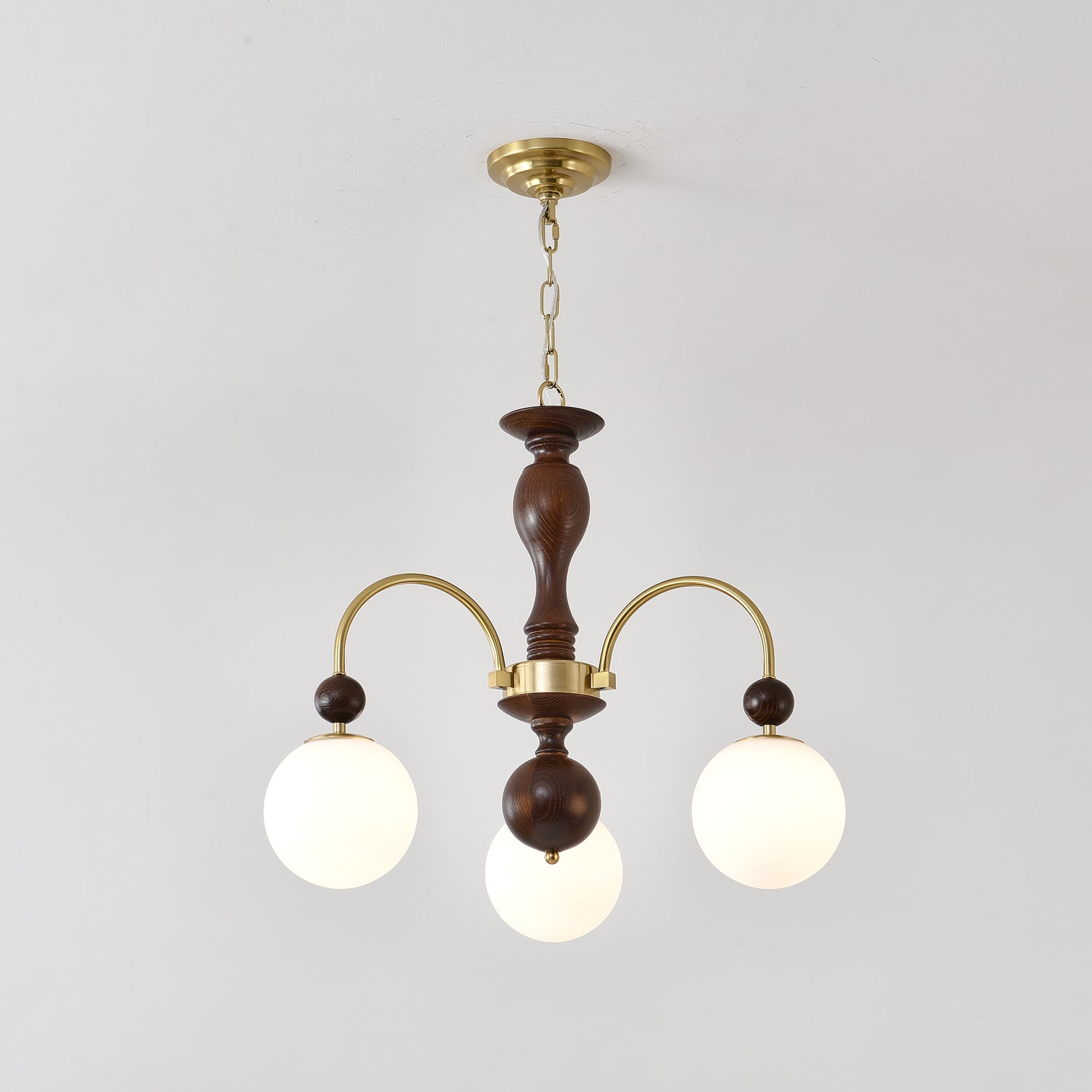 Archway Walnut Color Chandelier - Blowlighting
