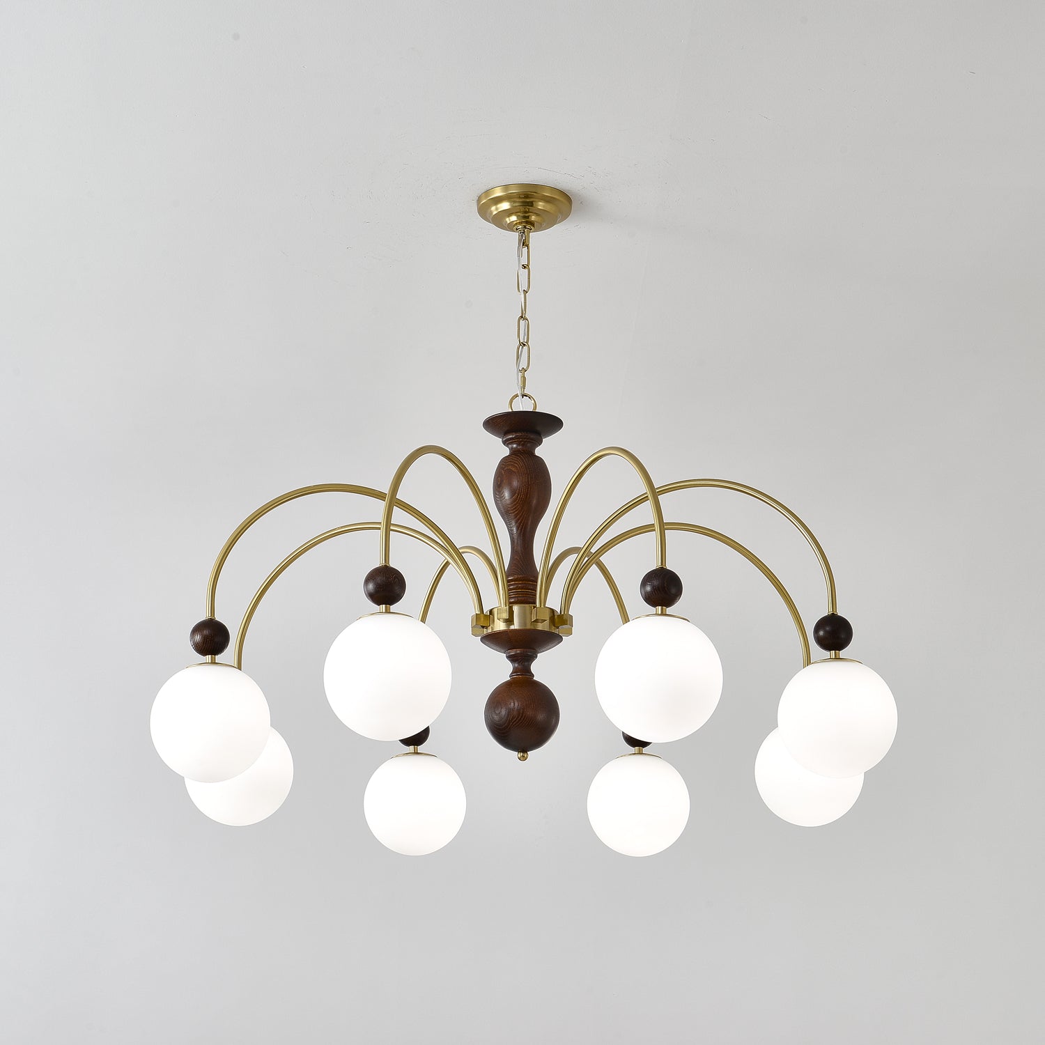Archway Walnut Color Chandelier - Blowlighting