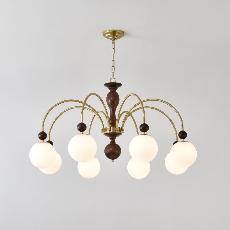 Archway Walnut Color Chandelier - Blowlighting