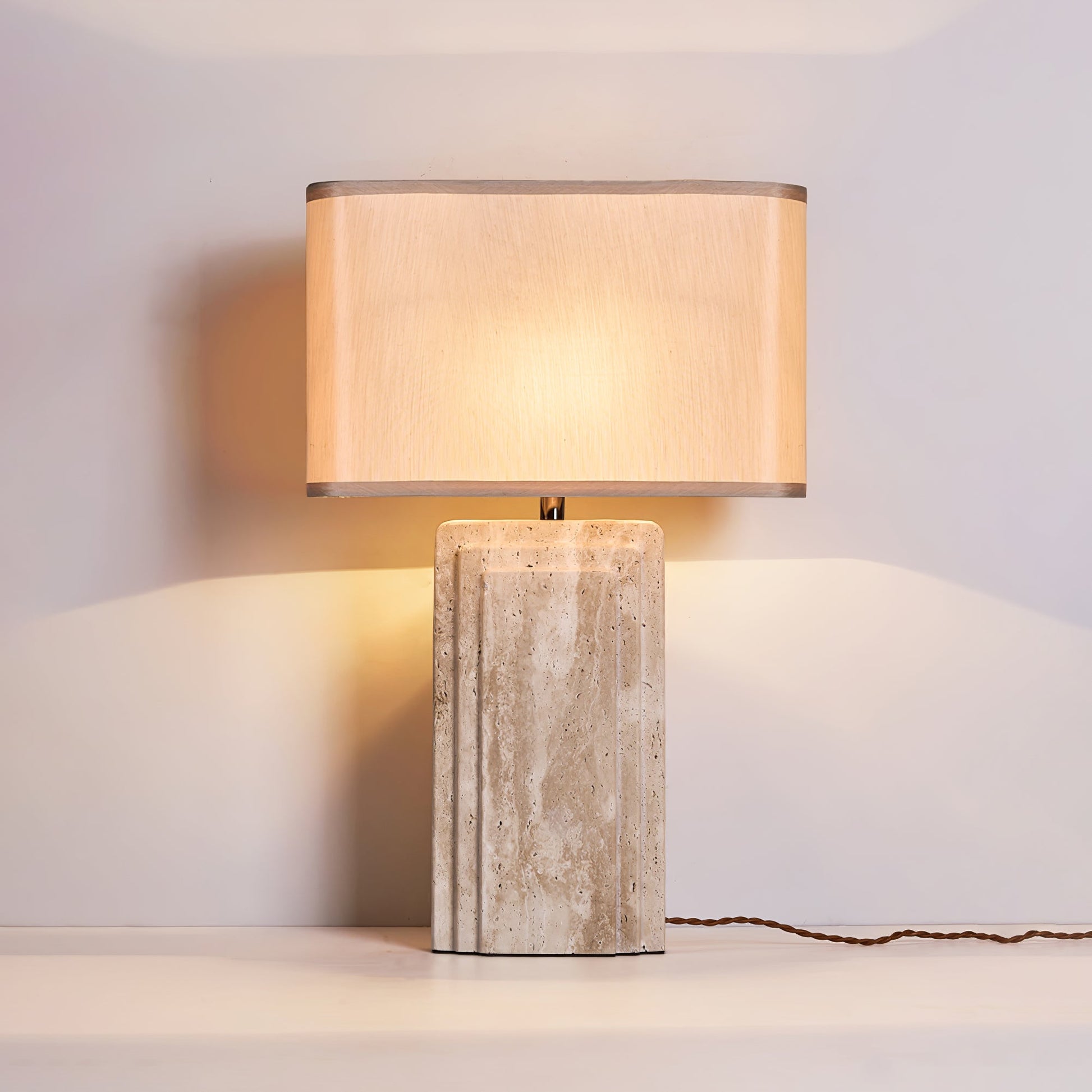 Cocare Travertine Table Lamp - Blowlighting