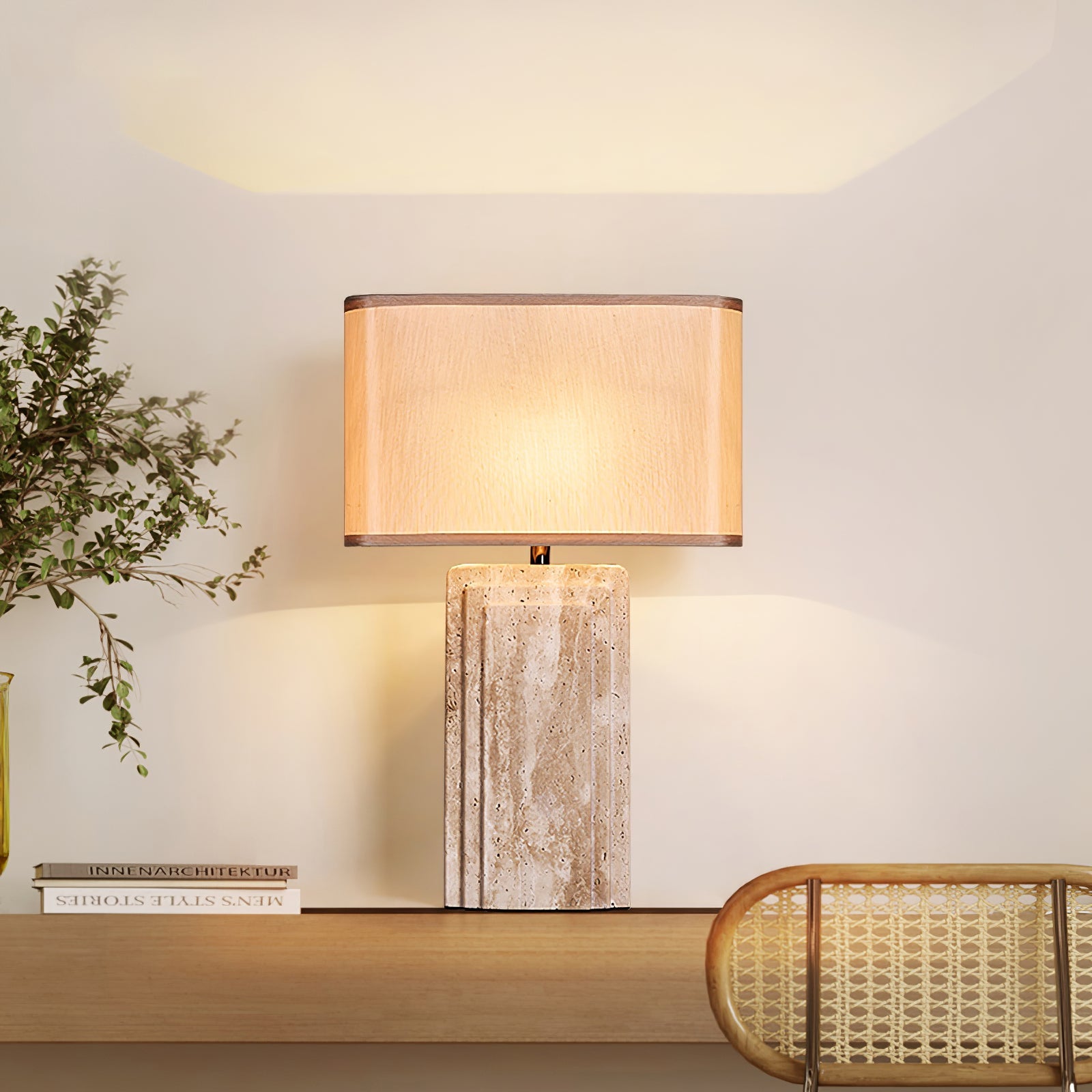 Cocare Travertine Table Lamp - Blowlighting