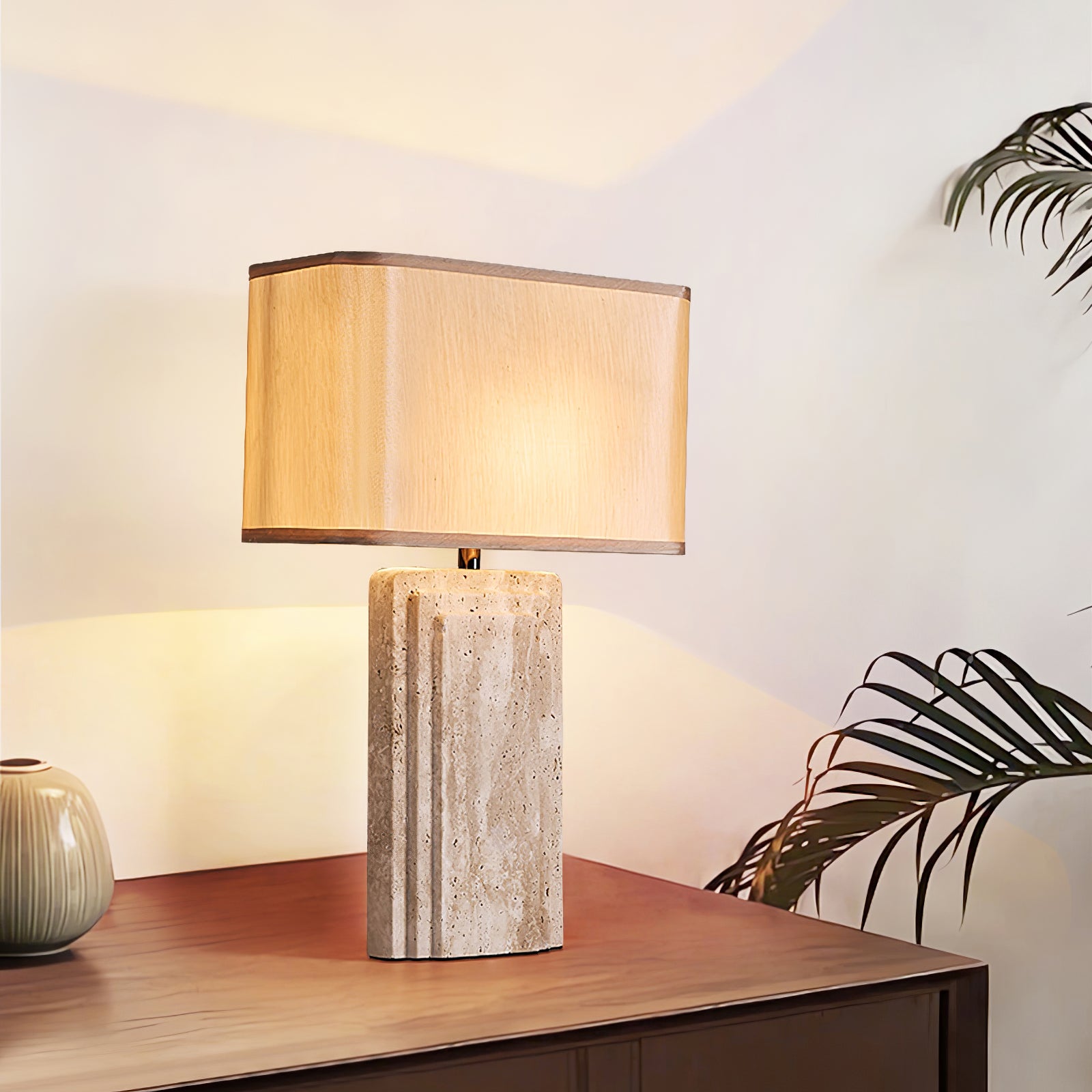 Cocare Travertine Table Lamp - Blowlighting