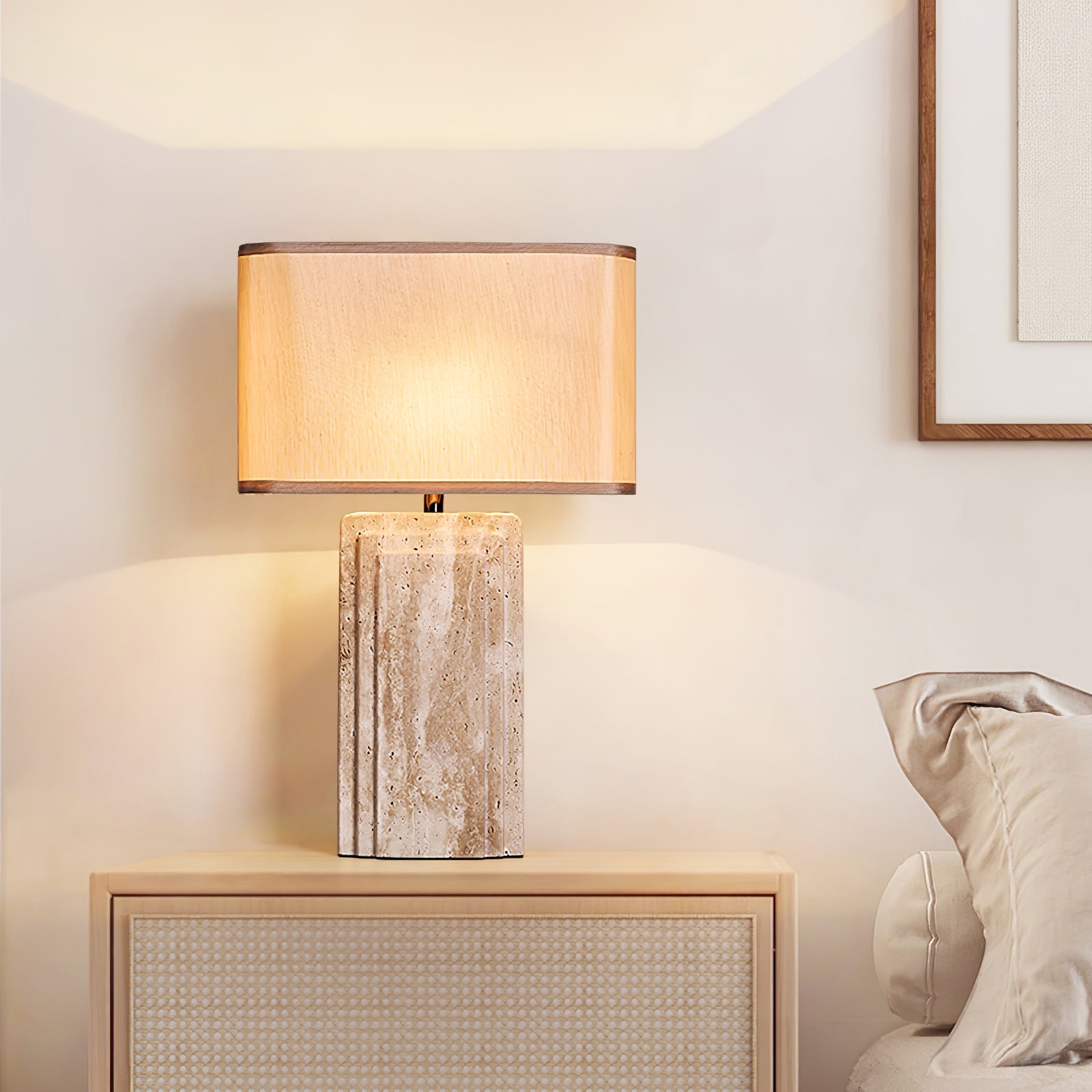 Cocare Travertine Table Lamp - Blowlighting