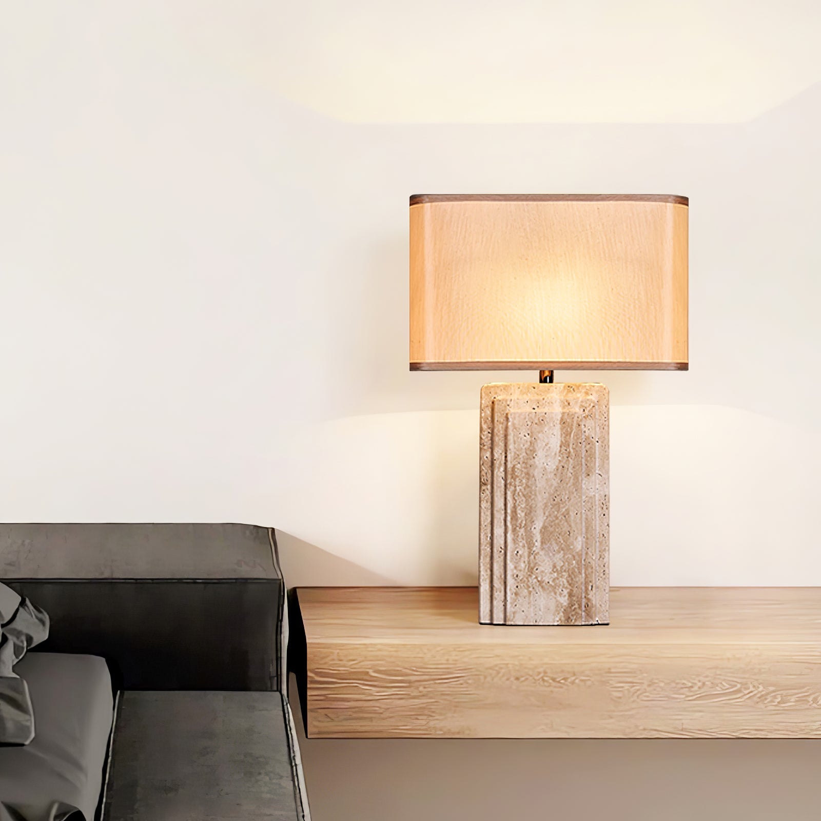 Cocare Travertine Table Lamp - Blowlighting