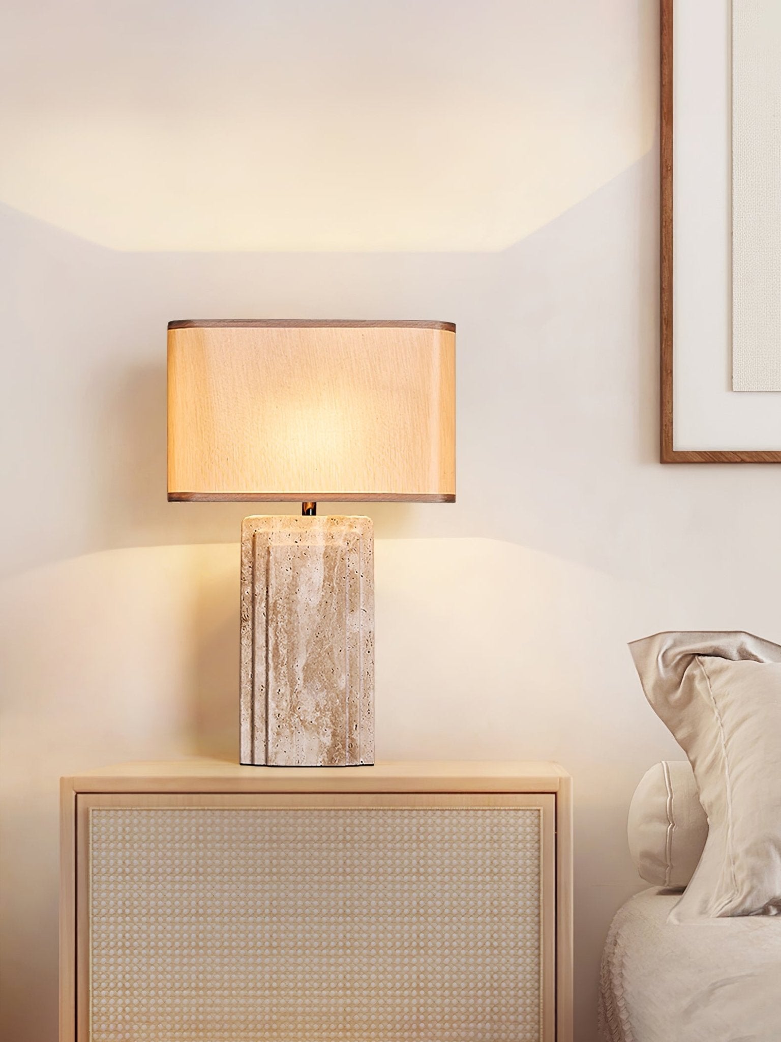 Cocare Travertine Table Lamp - Blowlighting
