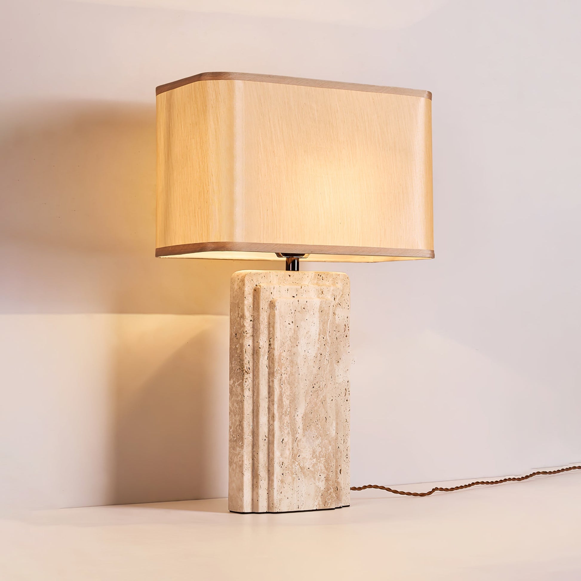 Cocare Travertine Table Lamp - Blowlighting