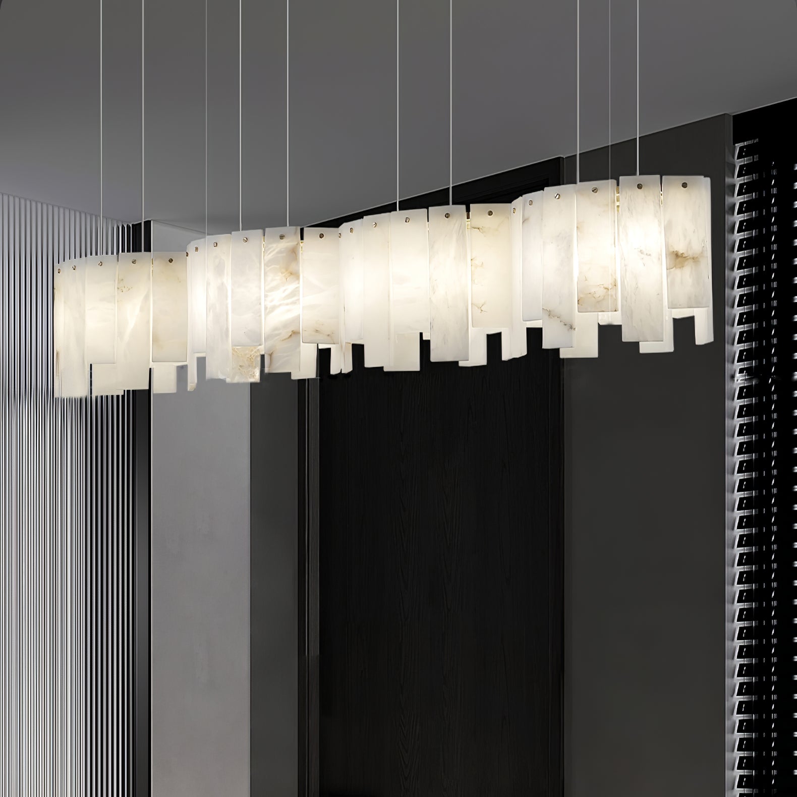 Cavelan Cluster Alabaster Pendant Light - Blowlighting