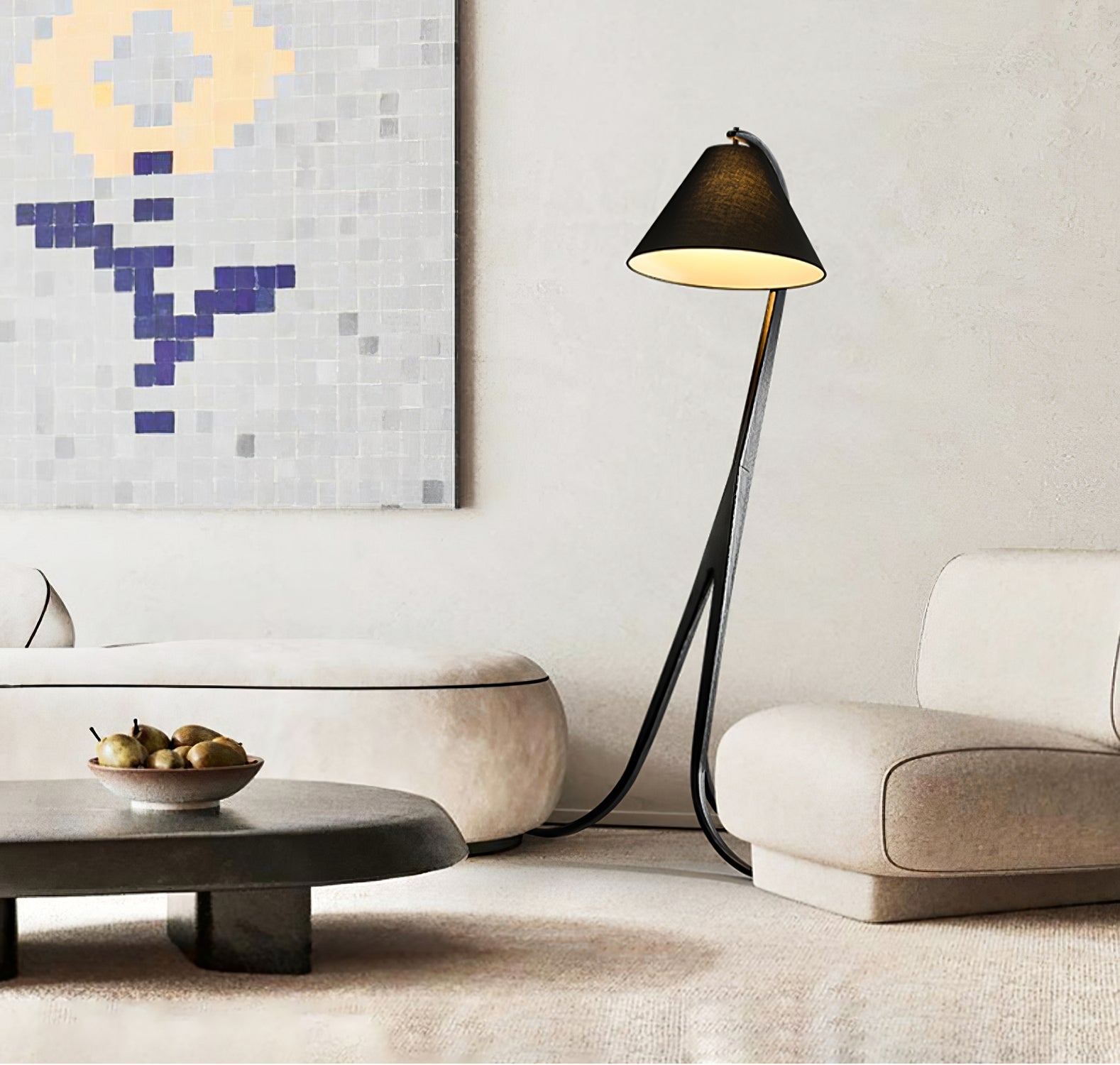 Udorila Curved Wood Floor Lamp - Blowlighting