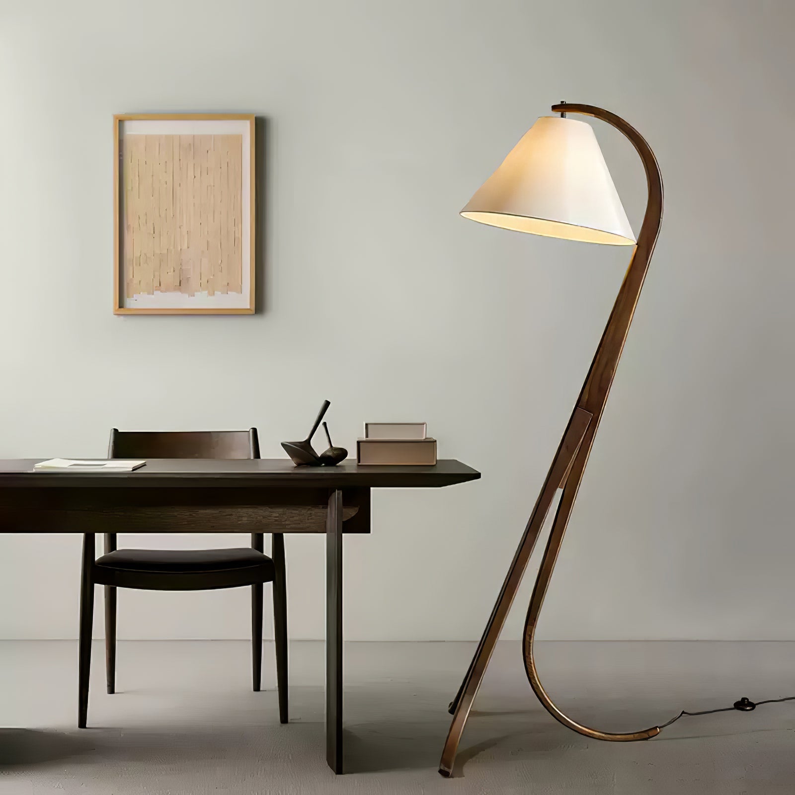 Udorila Curved Wood Floor Lamp - Blowlighting
