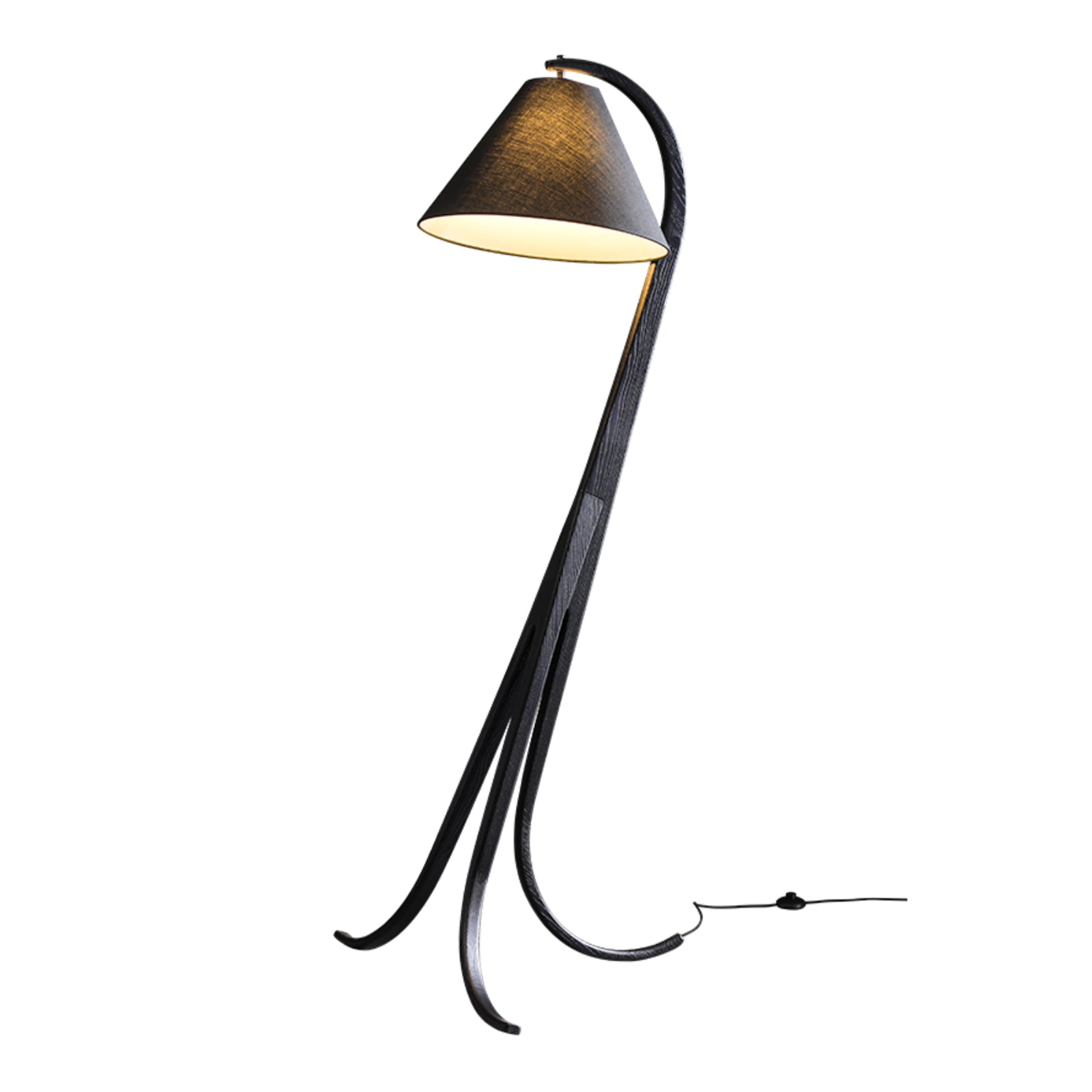 Udorila Curved Wood Floor Lamp - Blowlighting
