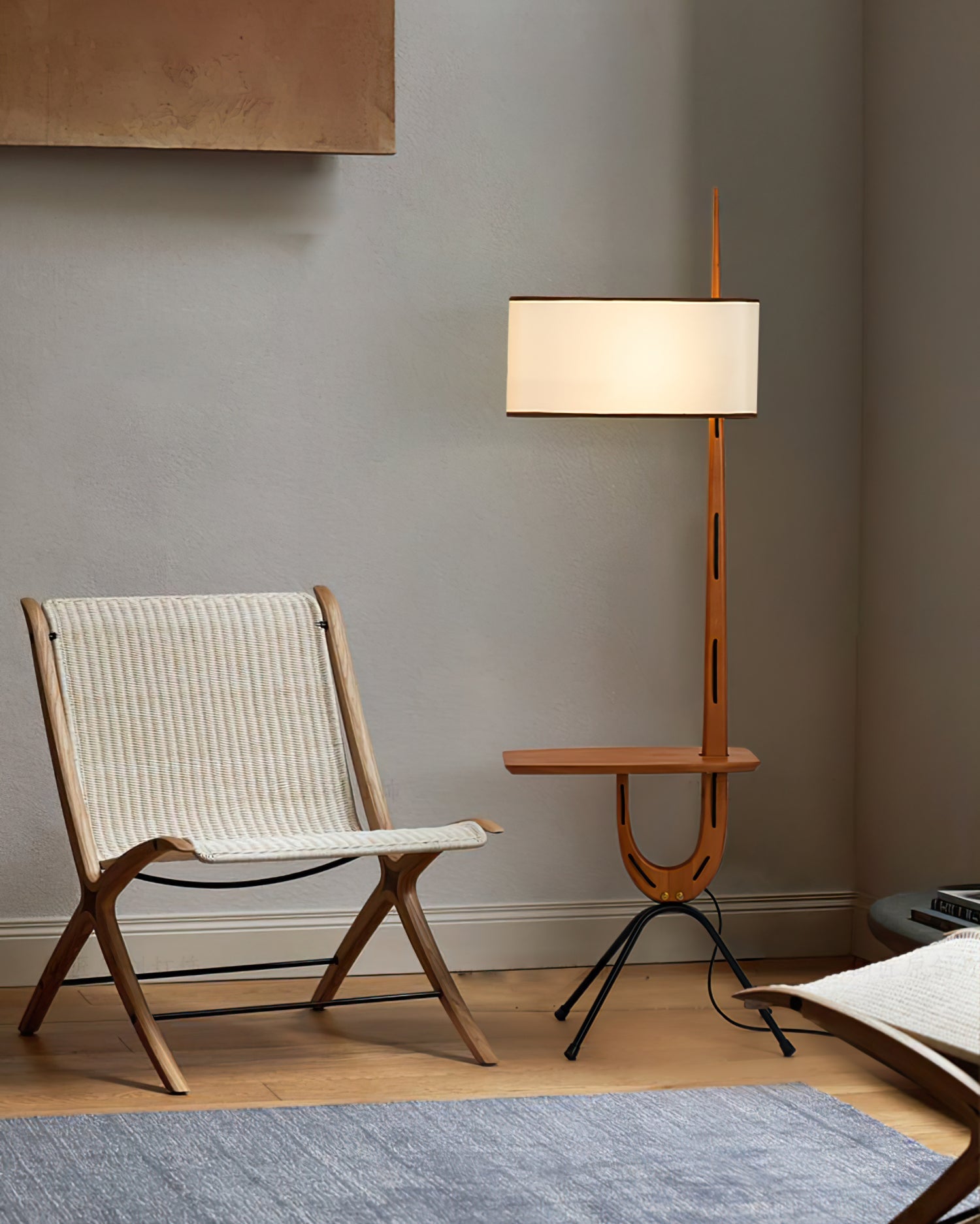 Vemara Mid Century Wood Floor Lamp - Blowlighting