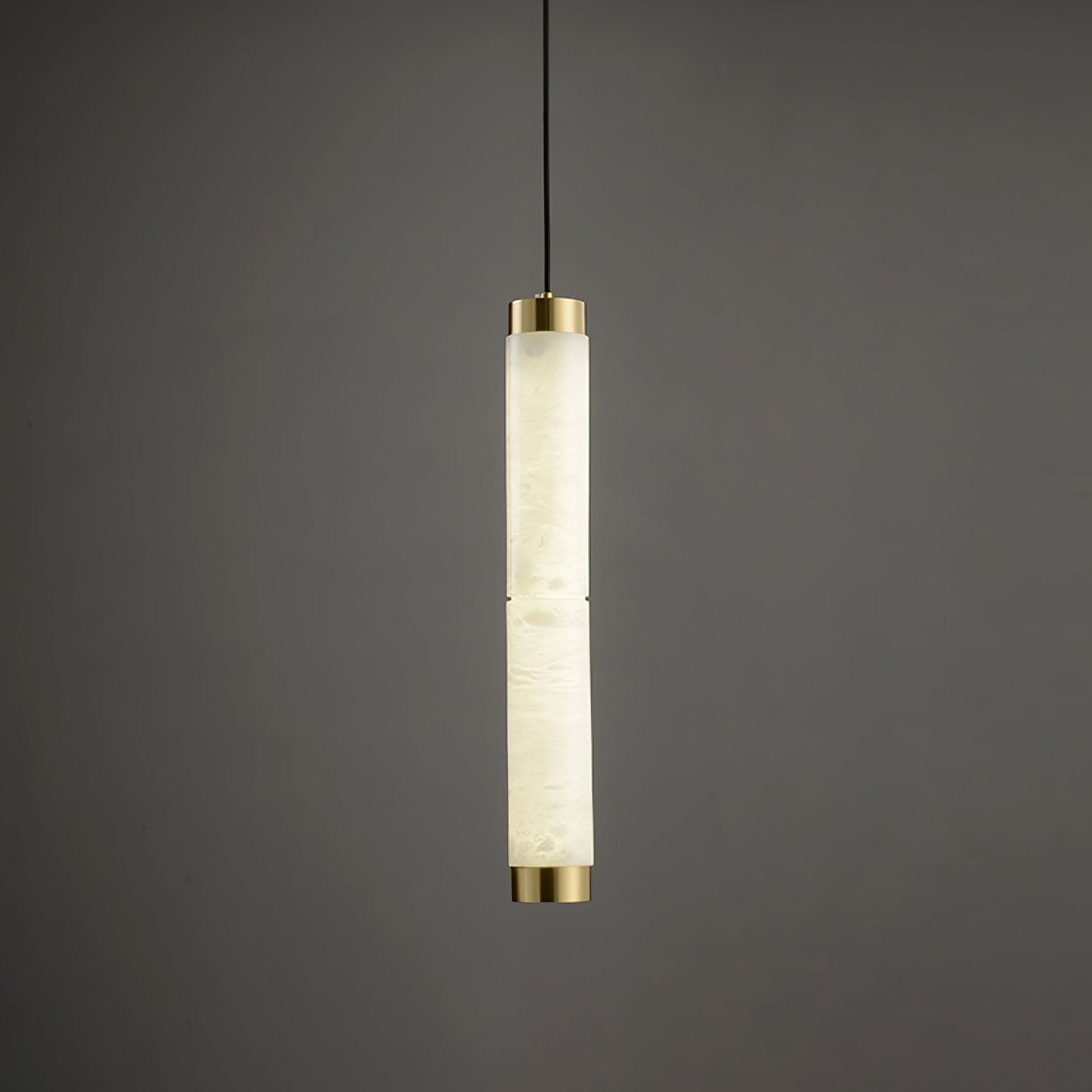 Lira Cylindrical Alabaster Pendant Light - Blowlighting