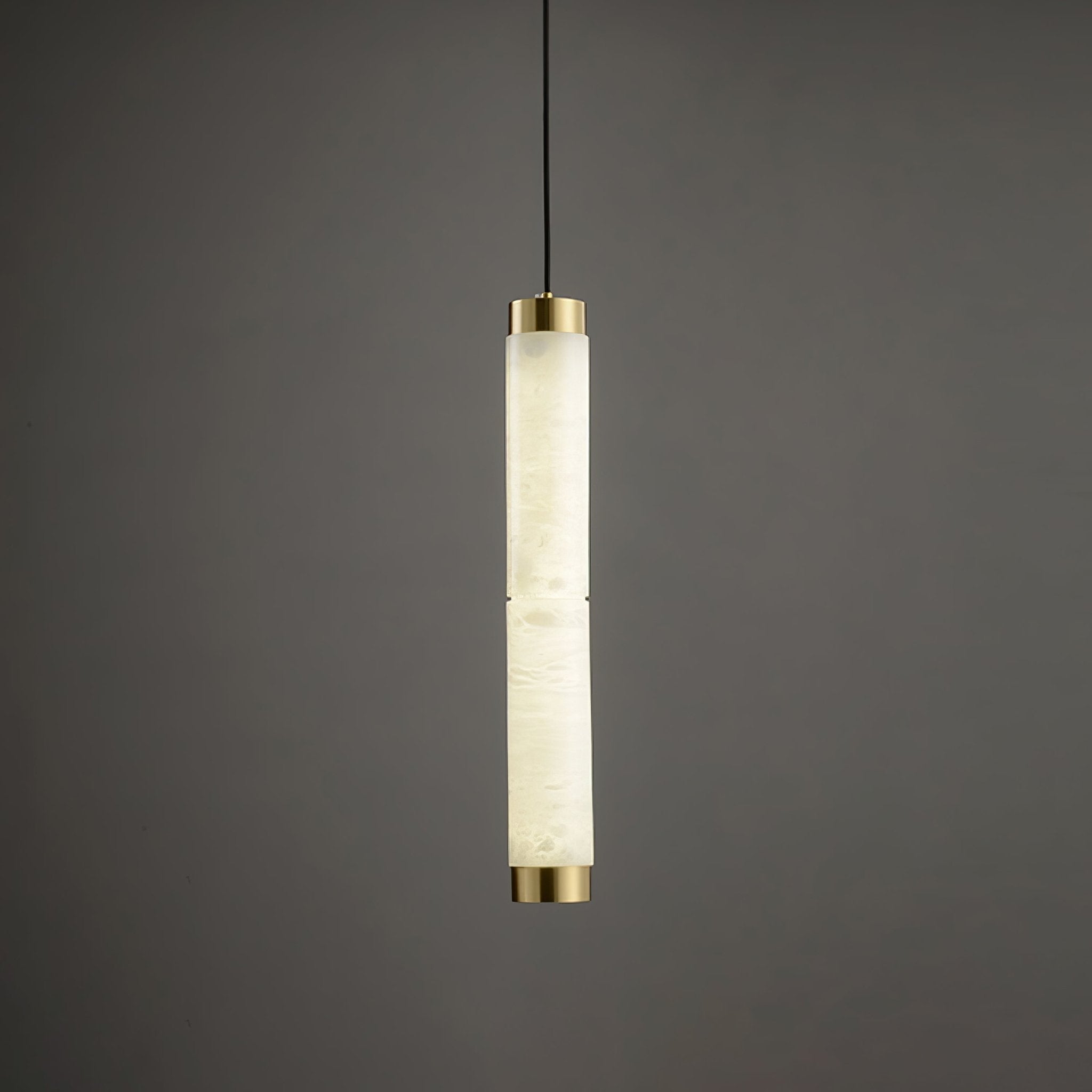Lira Cylindrical Alabaster Pendant Light - Blowlighting