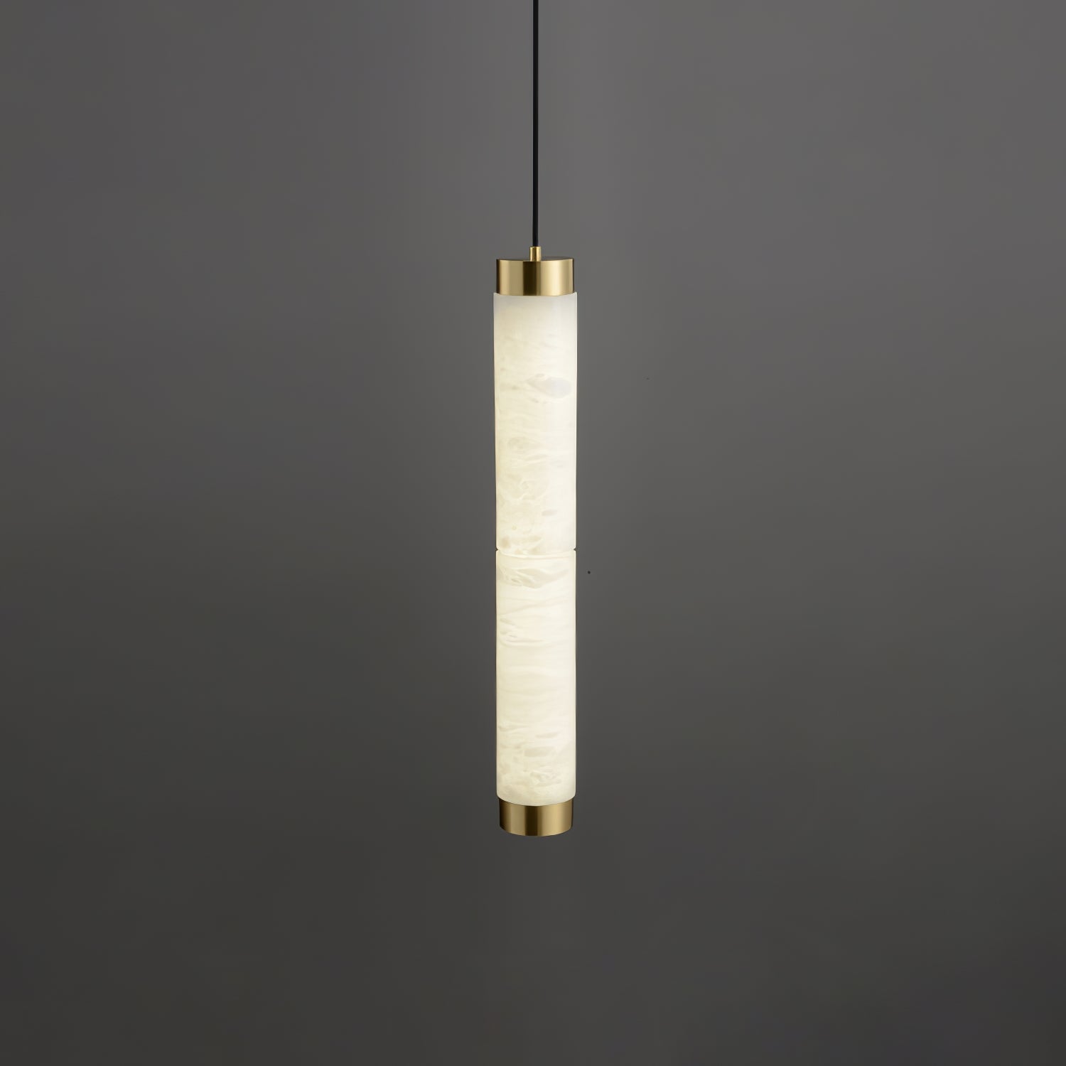 Lira Cylindrical Alabaster Pendant Light - Blowlighting