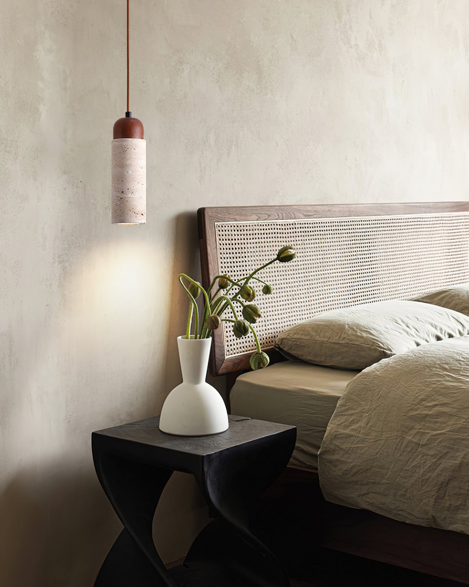 Arlene Scandinavian Travertine Pendant Light