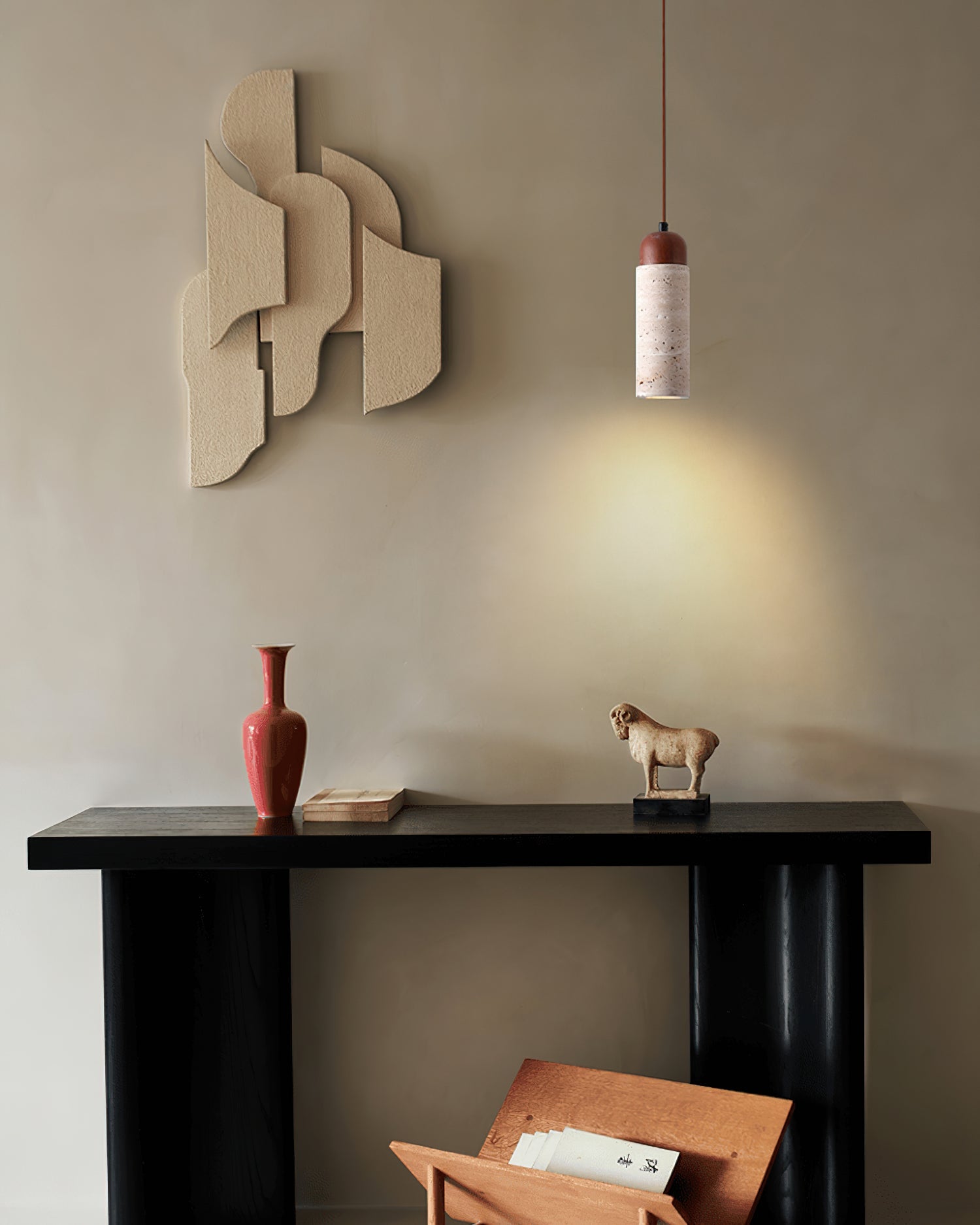 Arlene Scandinavian Travertine Pendant Light