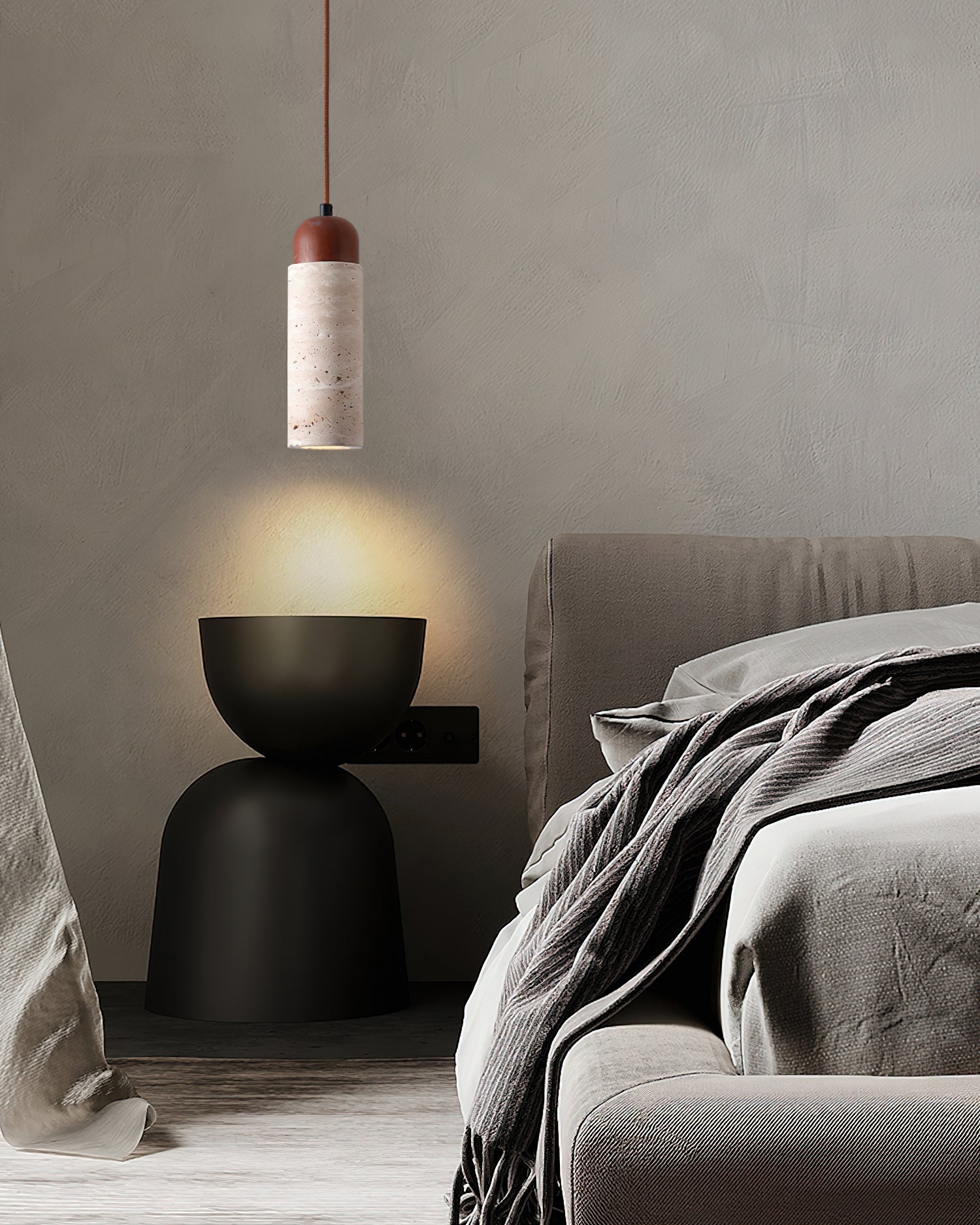 Arlene Scandinavian Travertine Pendant Light