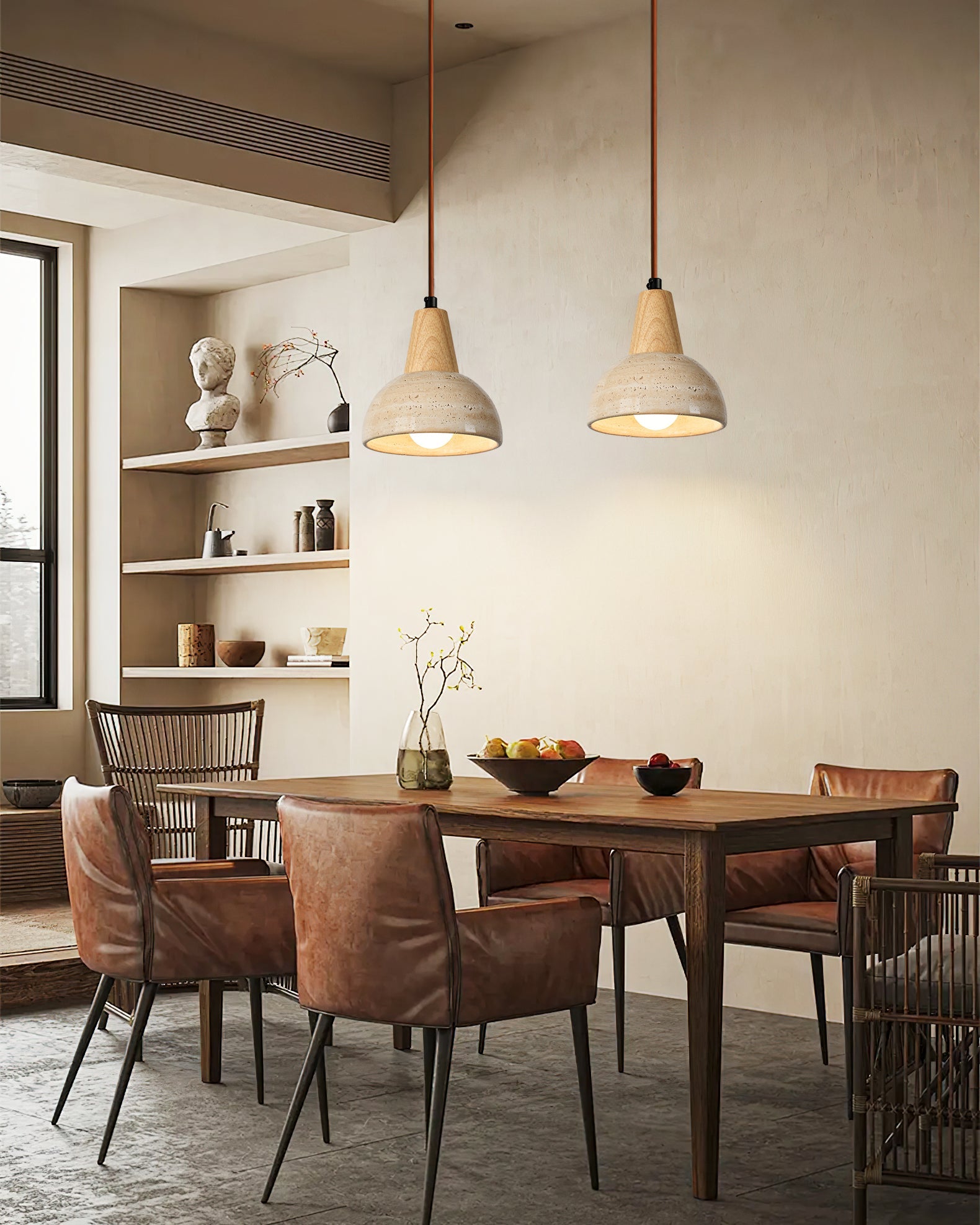 Arluoe Wabi-Sabi Wood Pendant Light