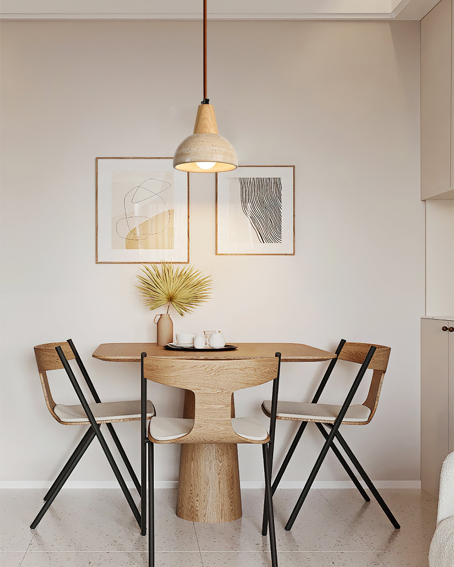 Arluoe Wabi-Sabi Wood Pendant Light