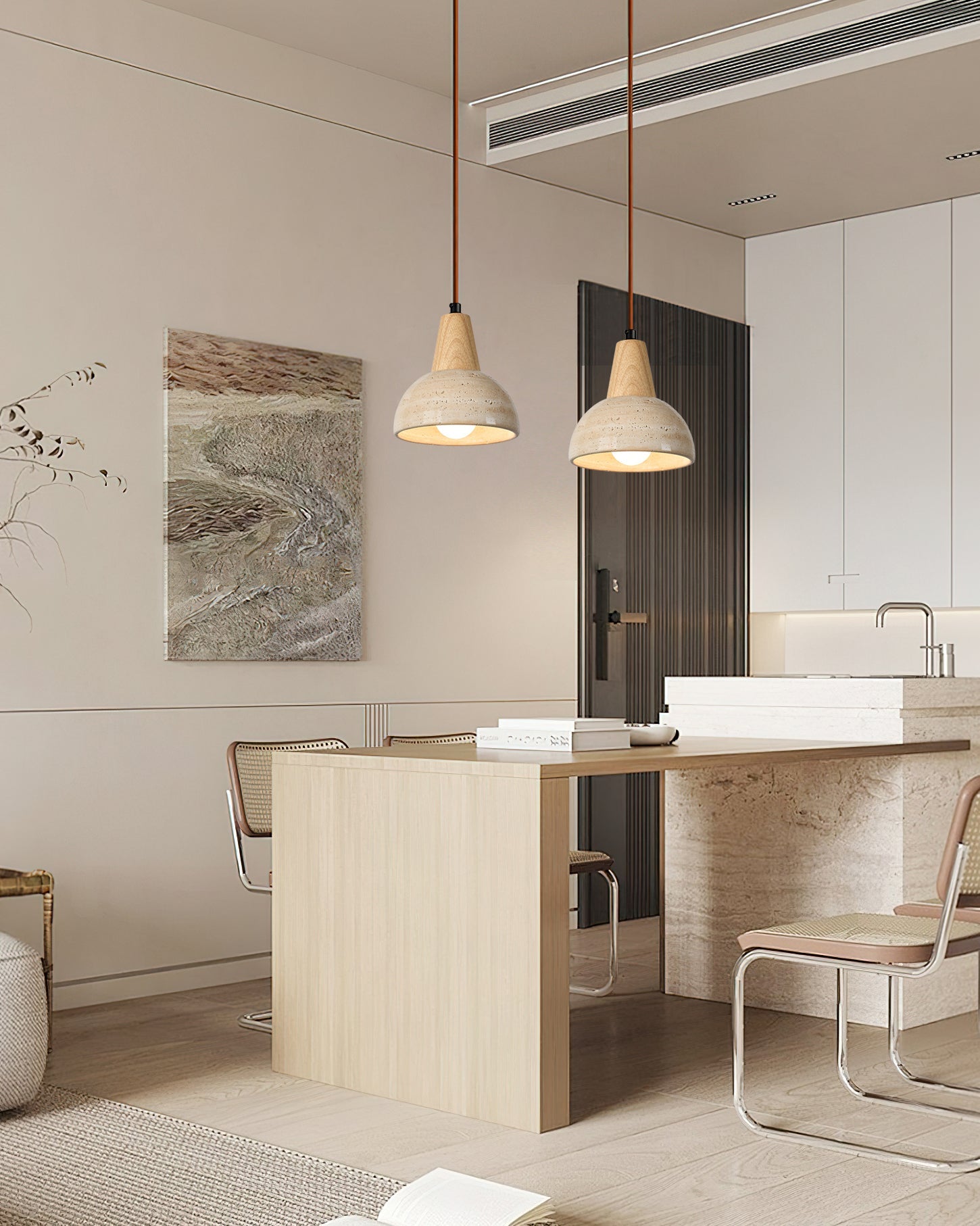 Arluoe Wabi-Sabi Wood Pendant Light