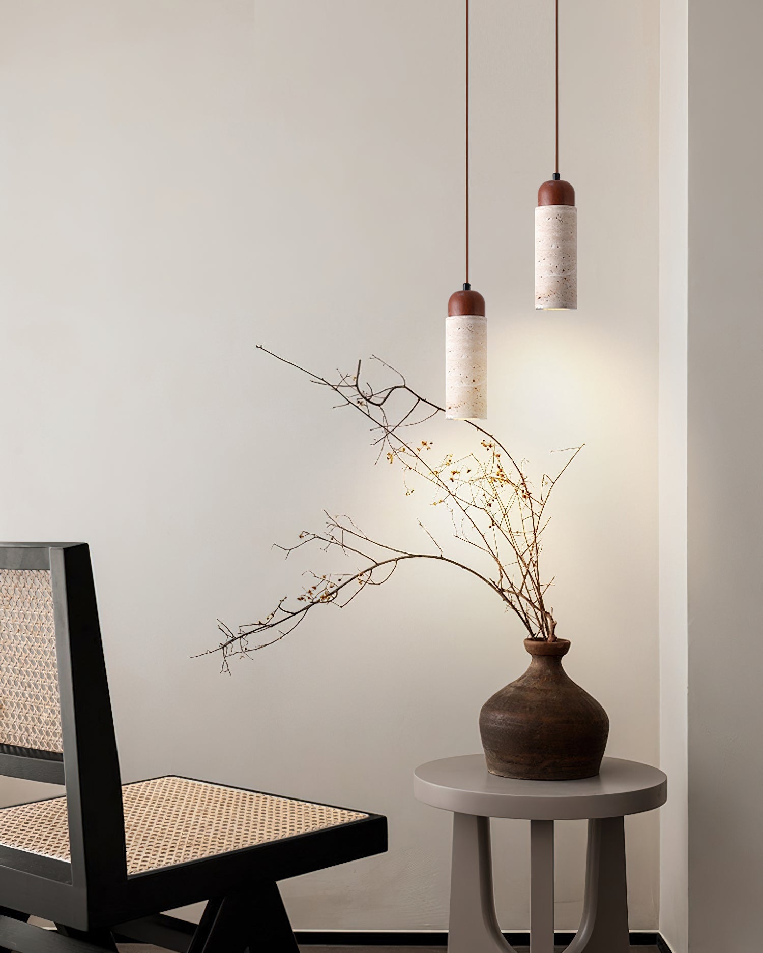 Arlene Scandinavian Travertine Pendant Light