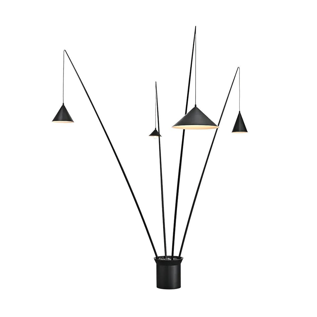 Canorara Multi-Arm Black Floor Lamp - Blowlighting