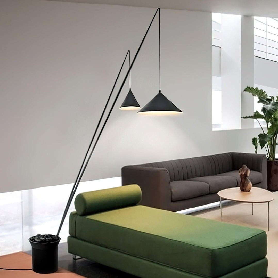 Canorara Multi-Arm Black Floor Lamp - Blowlighting