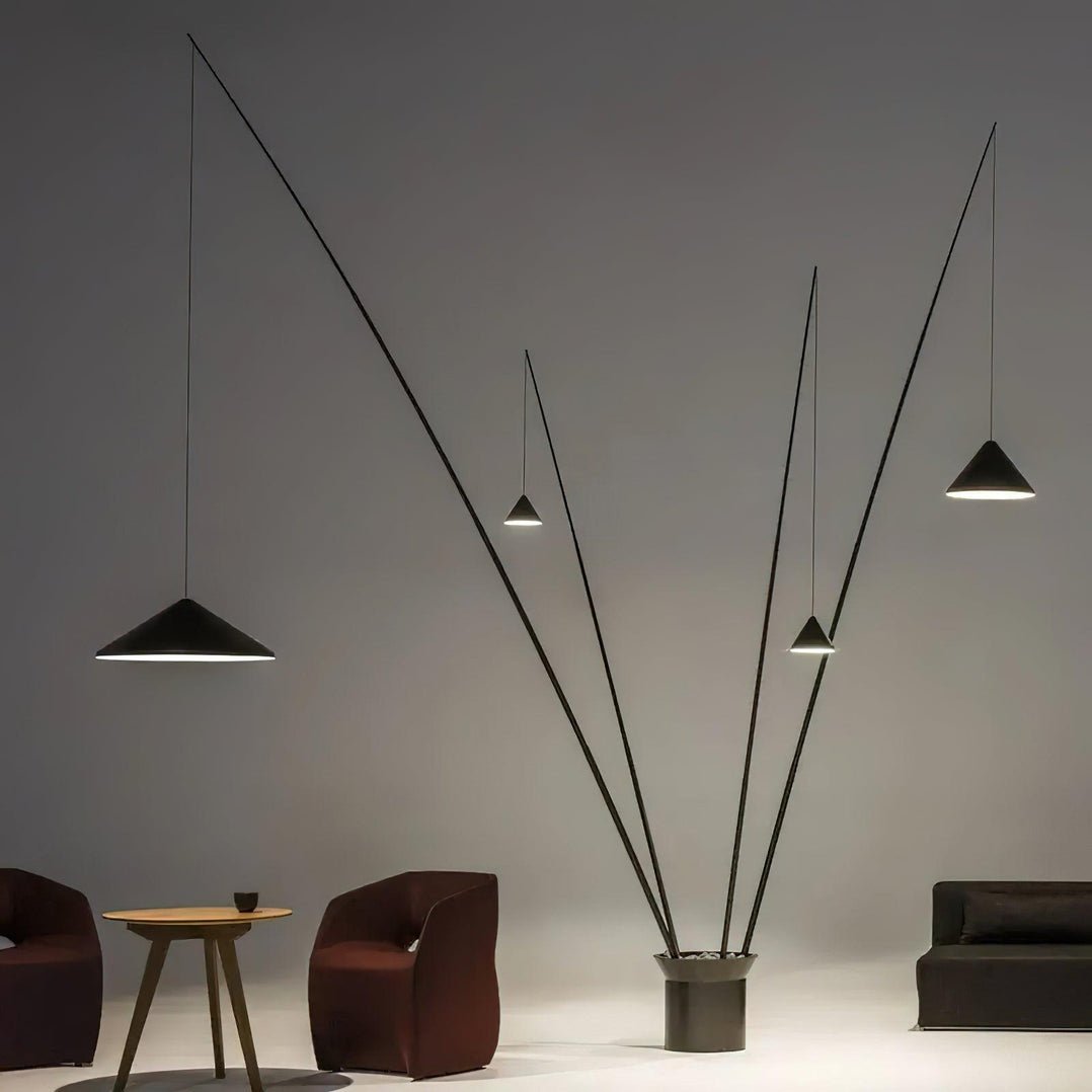 Canorara Multi-Arm Black Floor Lamp - Blowlighting