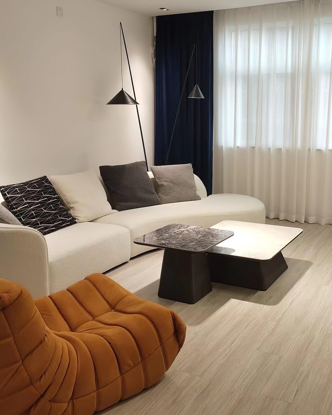 Canorara Multi-Arm Black Floor Lamp - Blowlighting
