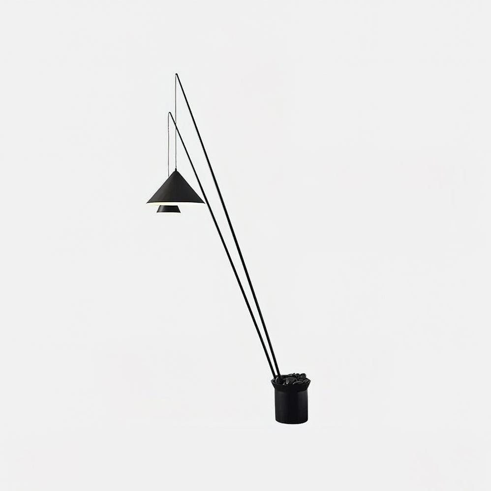 Canorara Multi-Arm Black Floor Lamp - Blowlighting