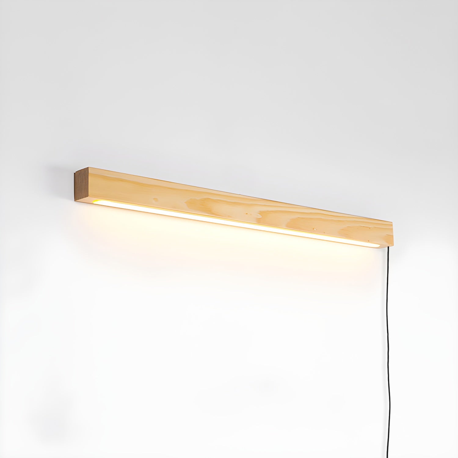 Arlo Linear Wood Plug-in Wall Light - Blowlighting