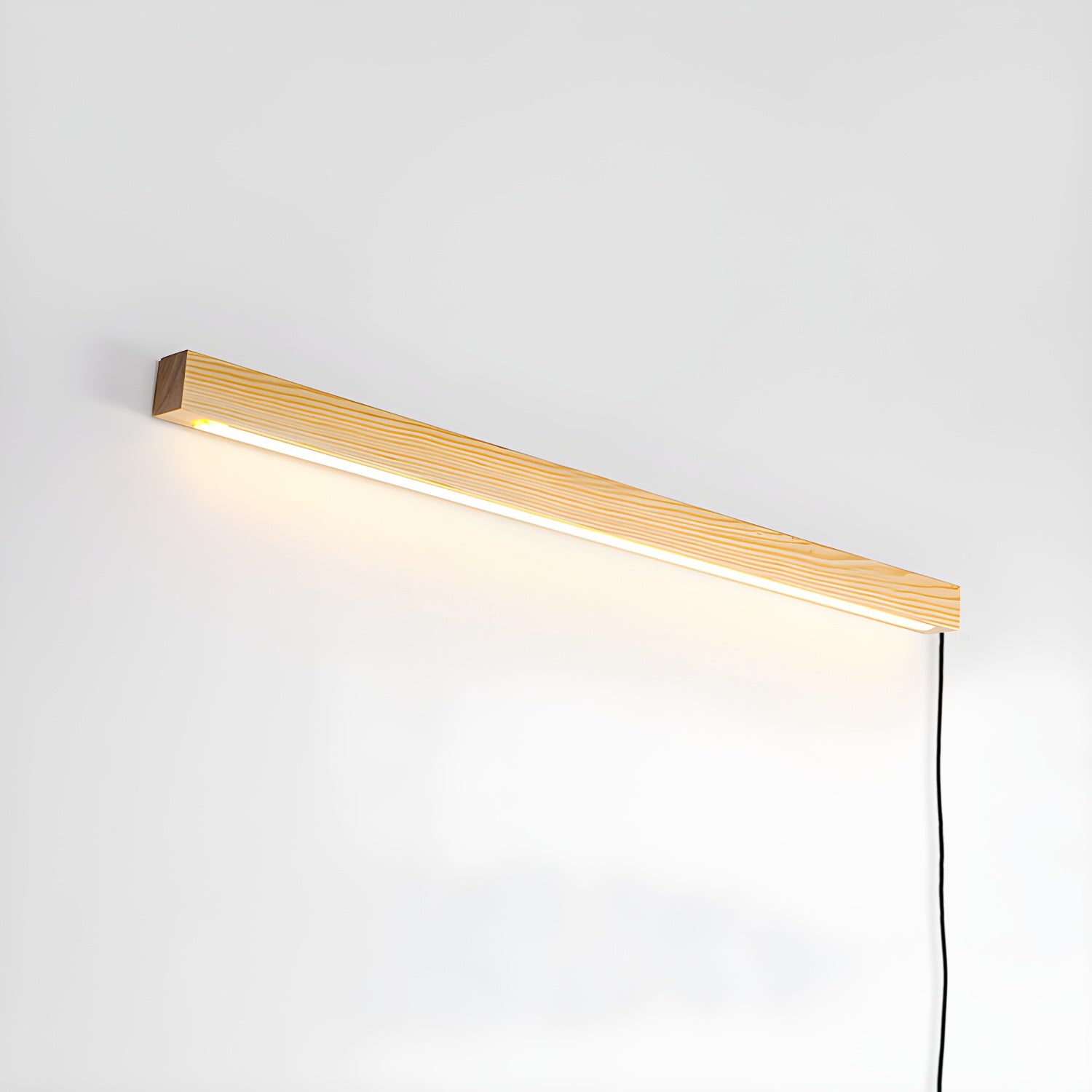 Arlo Linear Wood Plug-in Wall Light - Blowlighting