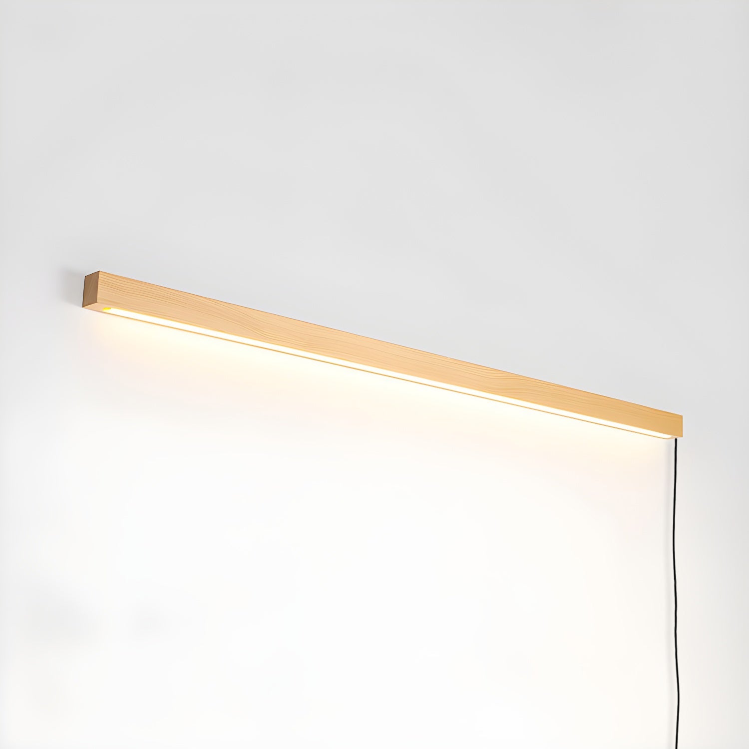 Arlo Linear Wood Plug-in Wall Light - Blowlighting
