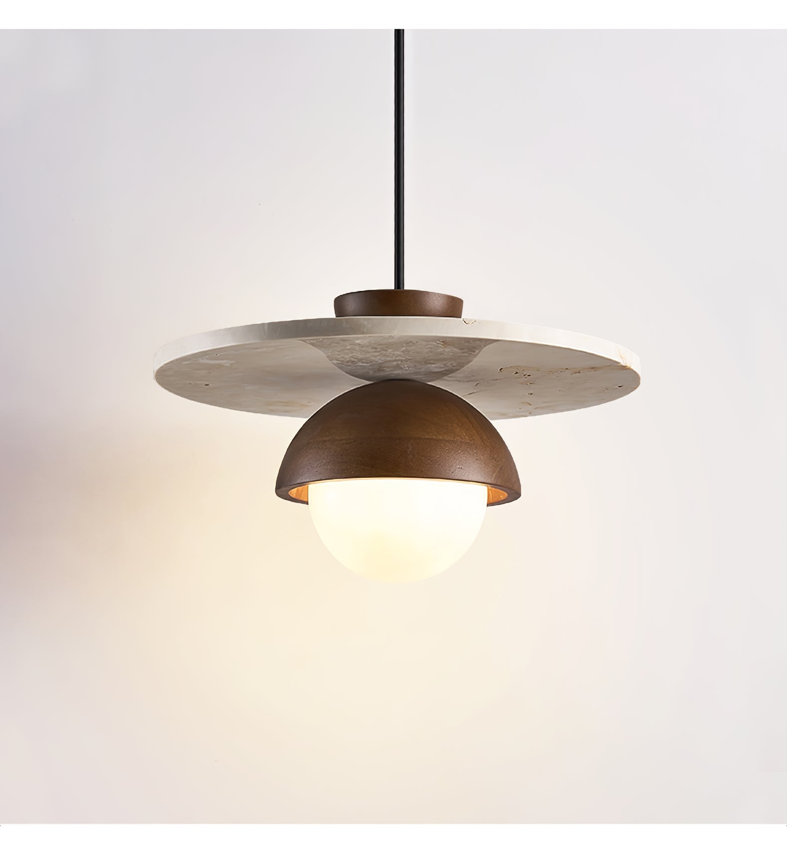 Vera Travertine Pendant Light - Blowlighting