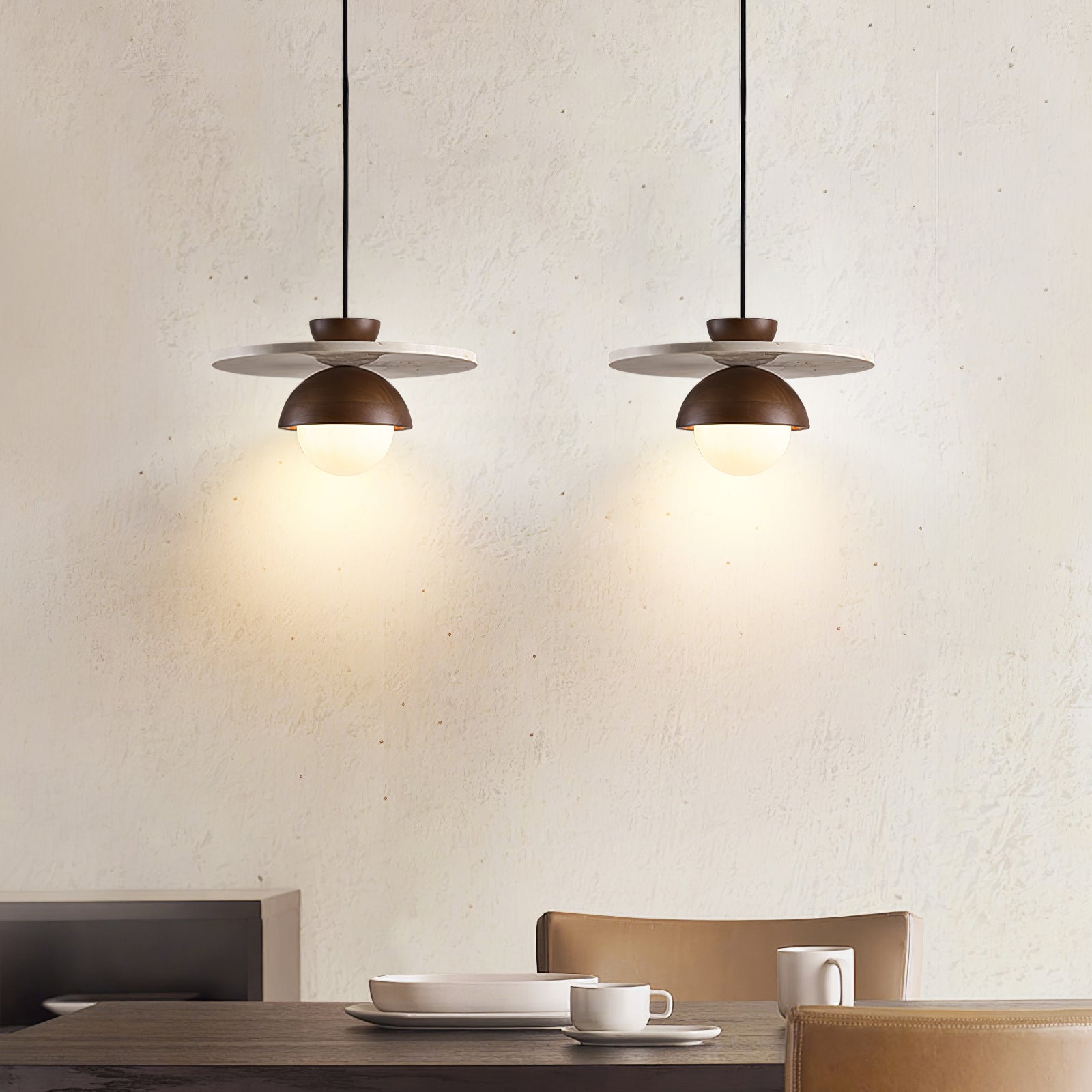 Vera Travertine Pendant Light - Blowlighting
