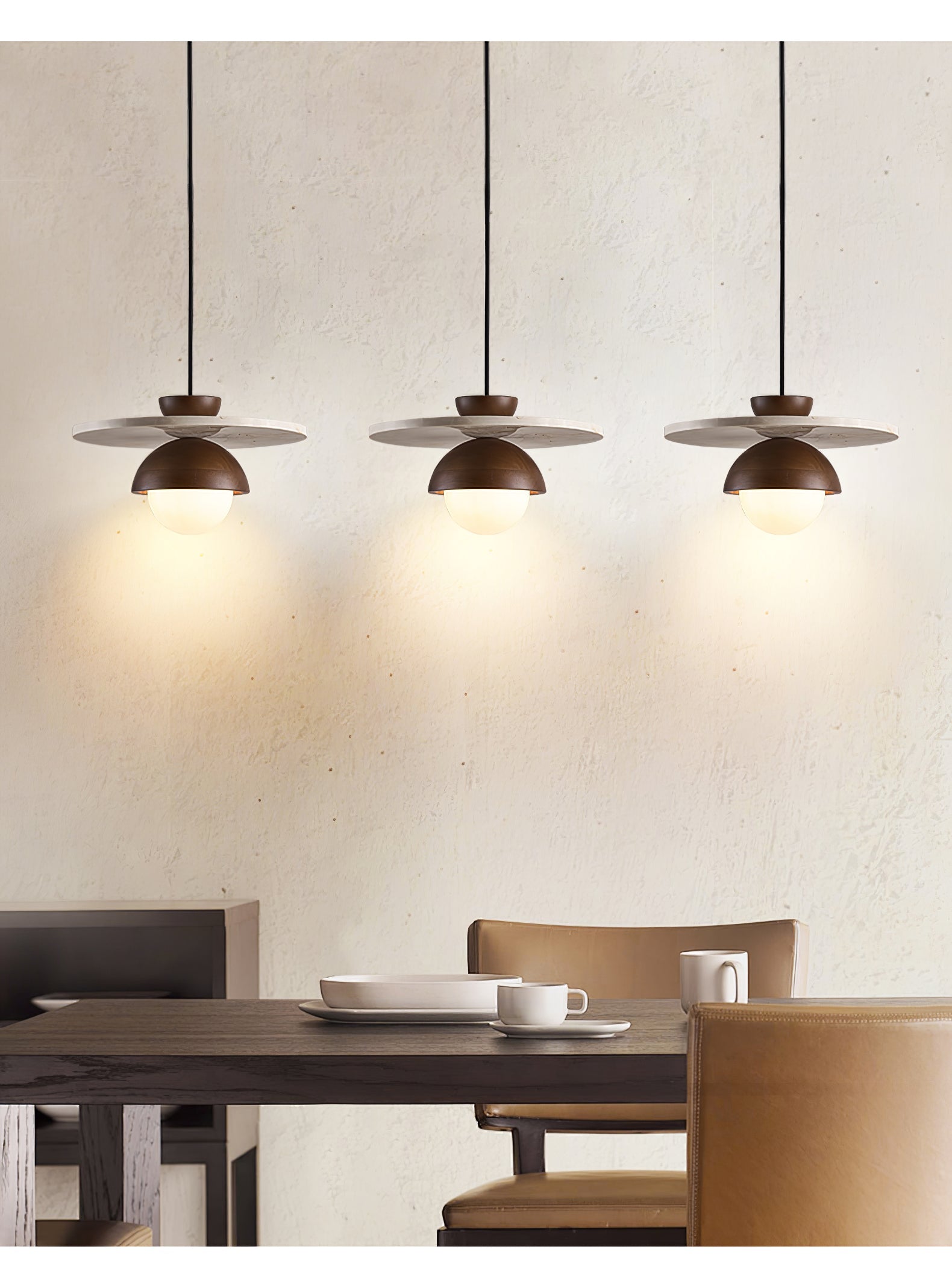 Vera Travertine Pendant Light - Blowlighting