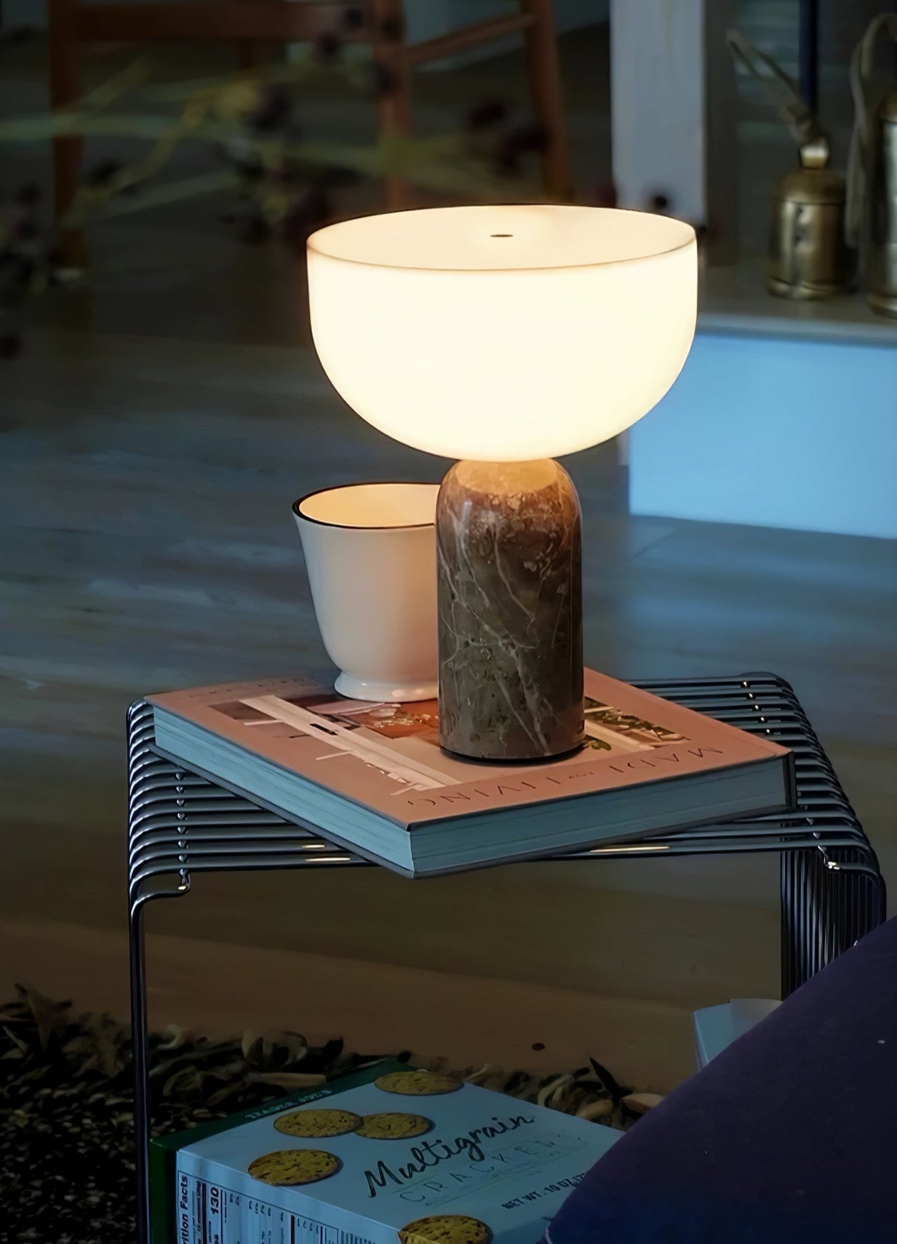 Arno Sphere Marble Table Lamp - Blowlighting