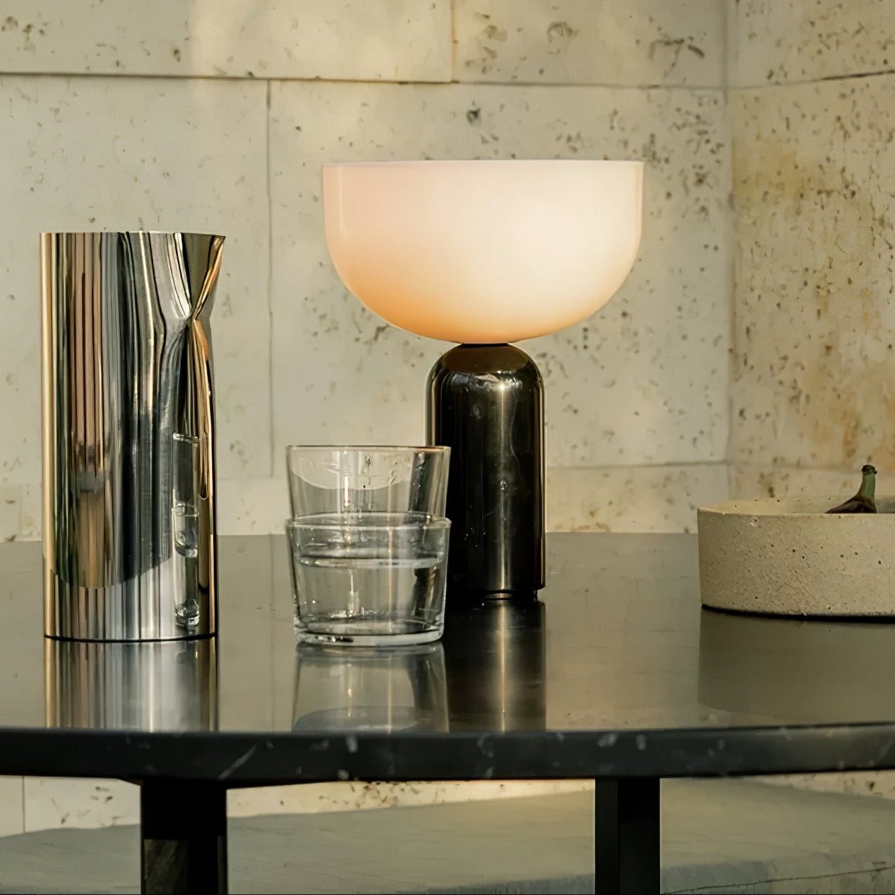 Arno Sphere Marble Table Lamp - Blowlighting