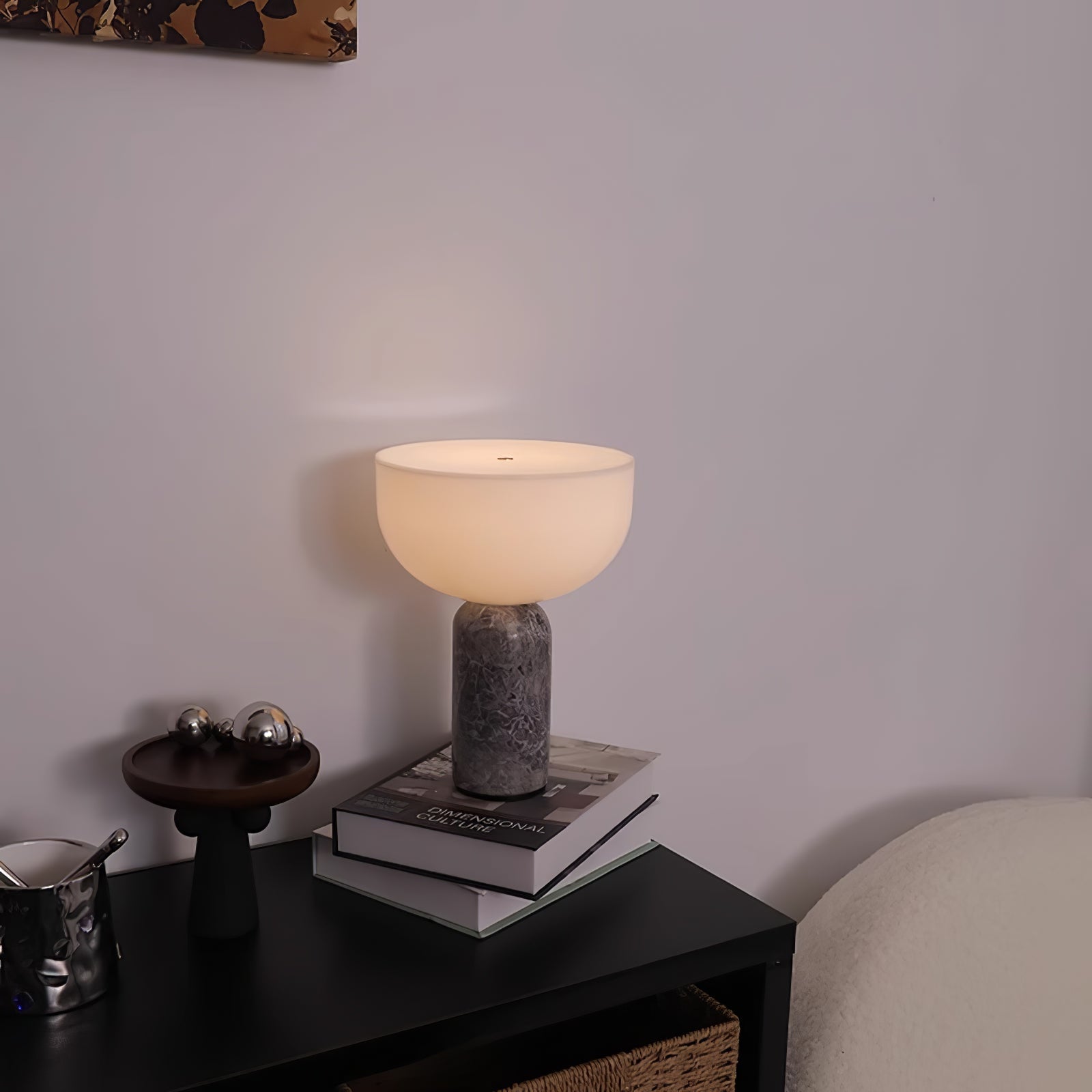 Arno Sphere Marble Table Lamp - Blowlighting