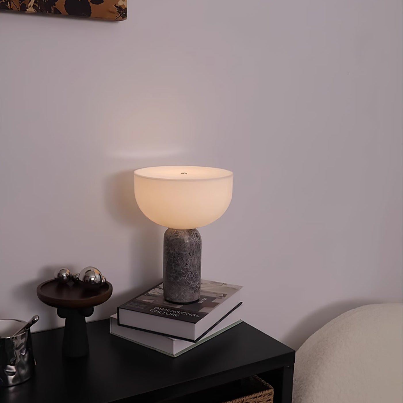 Arno Sphere Marble Table Lamp - Blowlighting