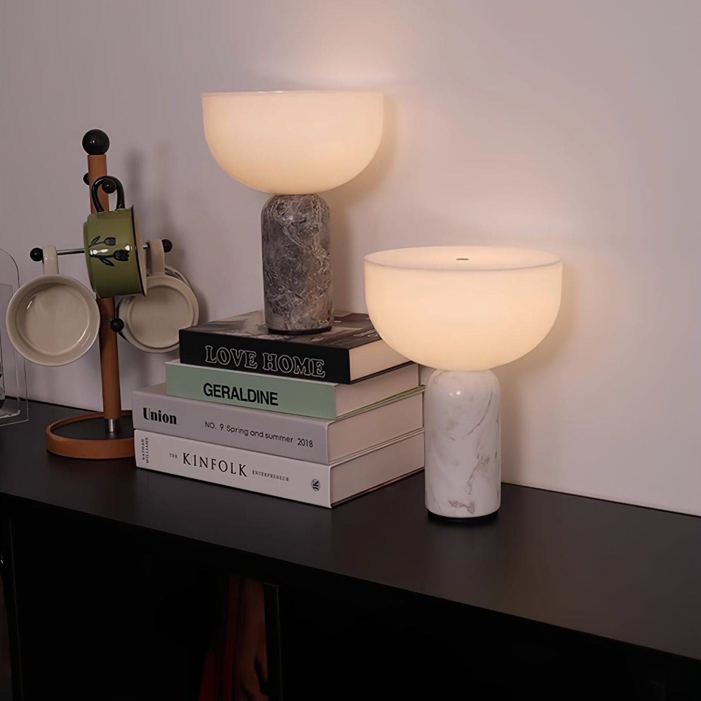 Arno Sphere Marble Table Lamp - Blowlighting