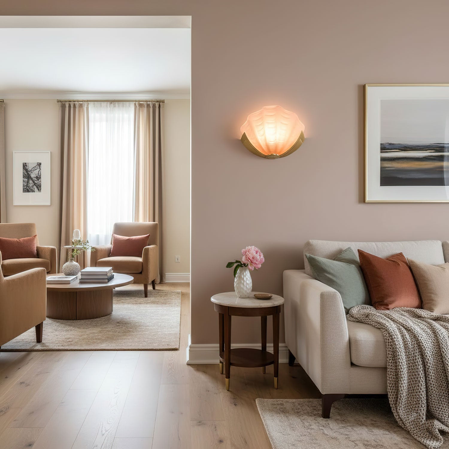 Art Deco Scallop Wall Light - Vakkerlight