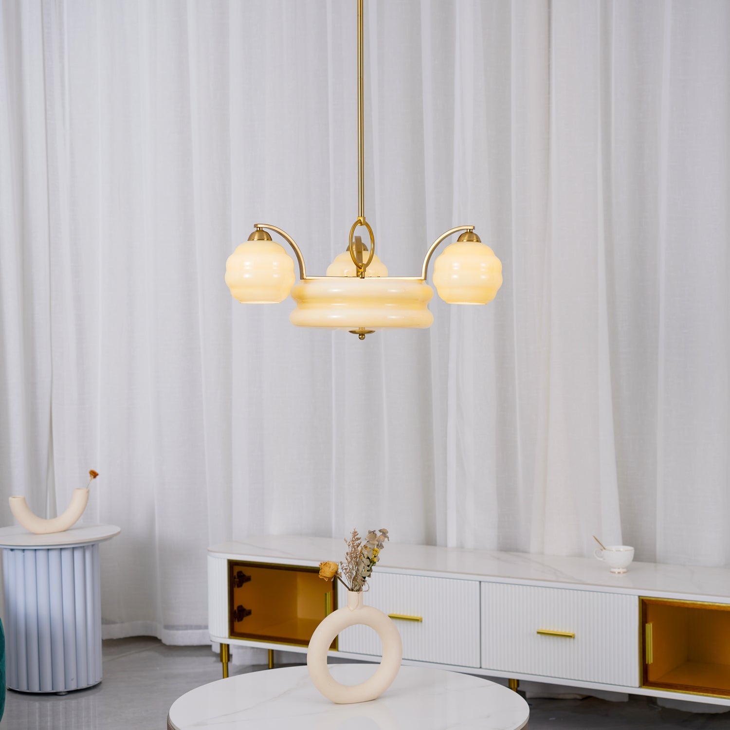 Art Deco Vintage Chandelier - Blowlighting