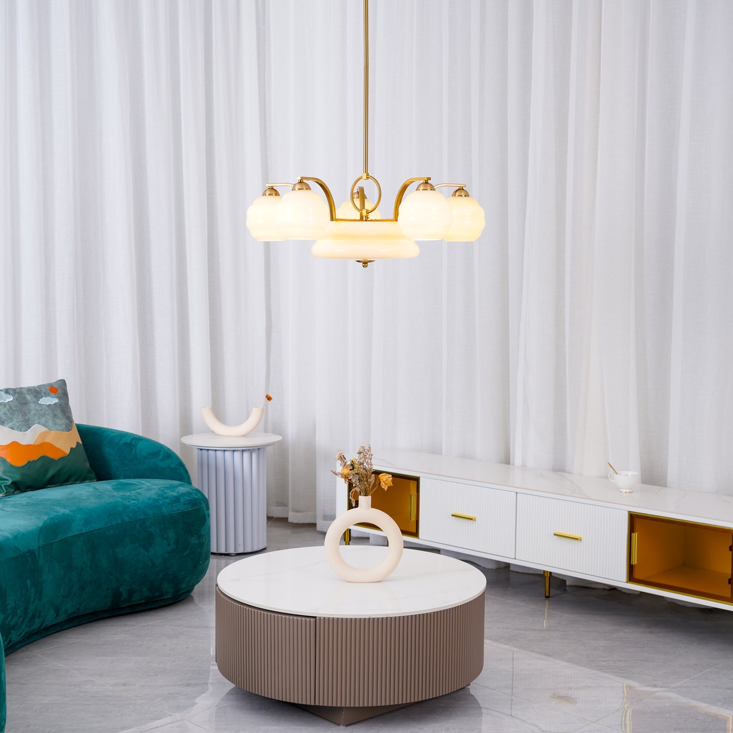 Art Deco Vintage Chandelier - Blowlighting