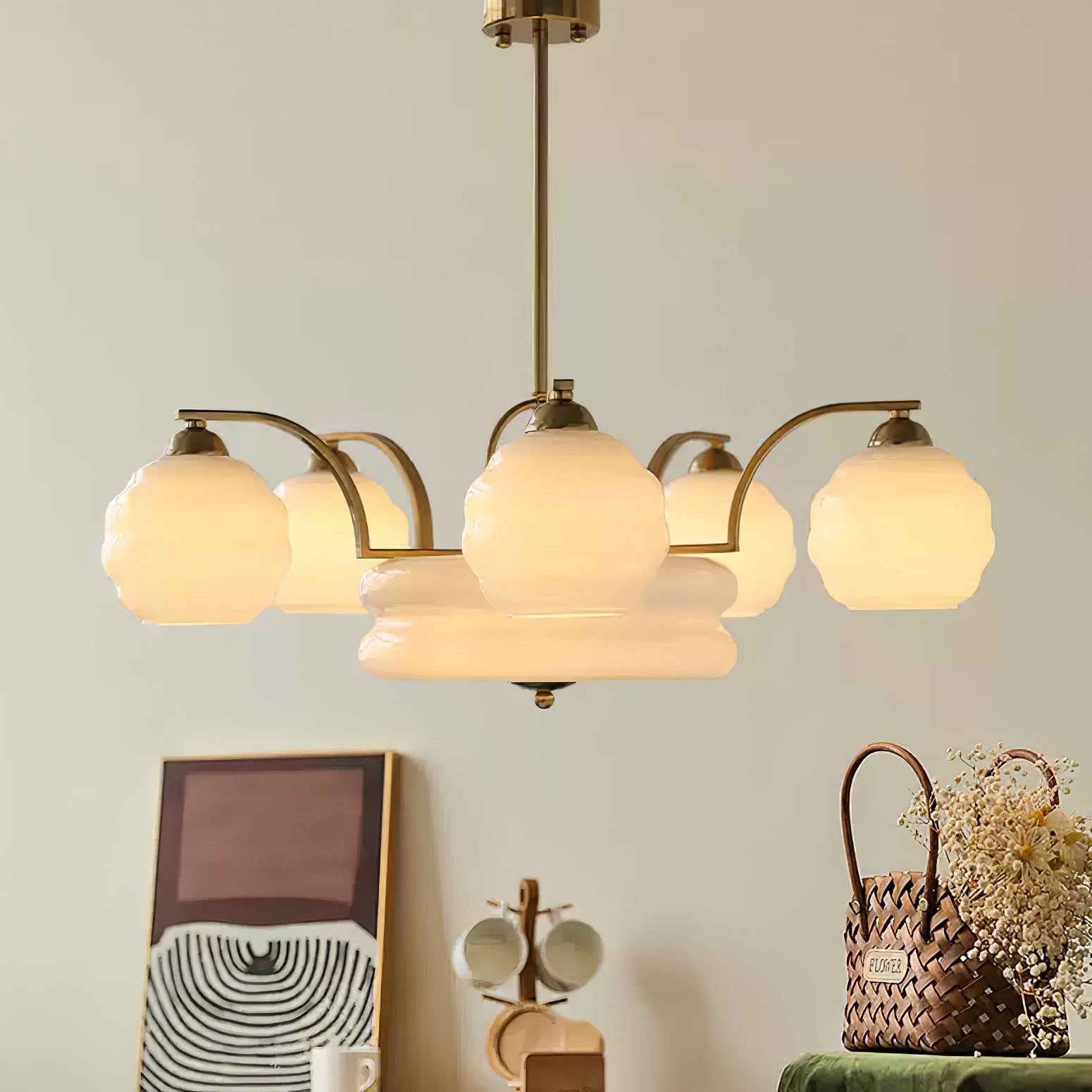 Art Deco Vintage Chandelier - Blowlighting