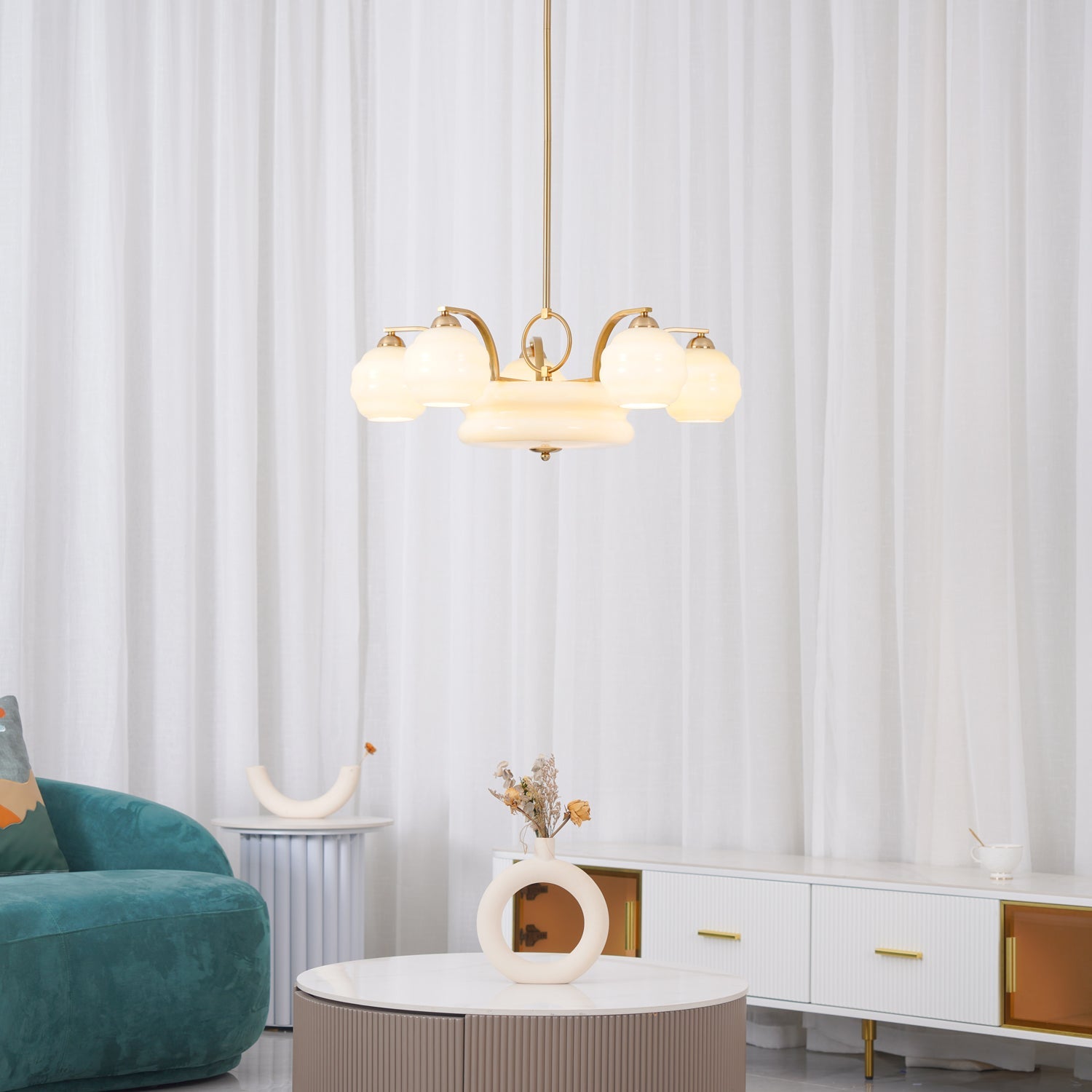 Art Deco Vintage Chandelier - Blowlighting