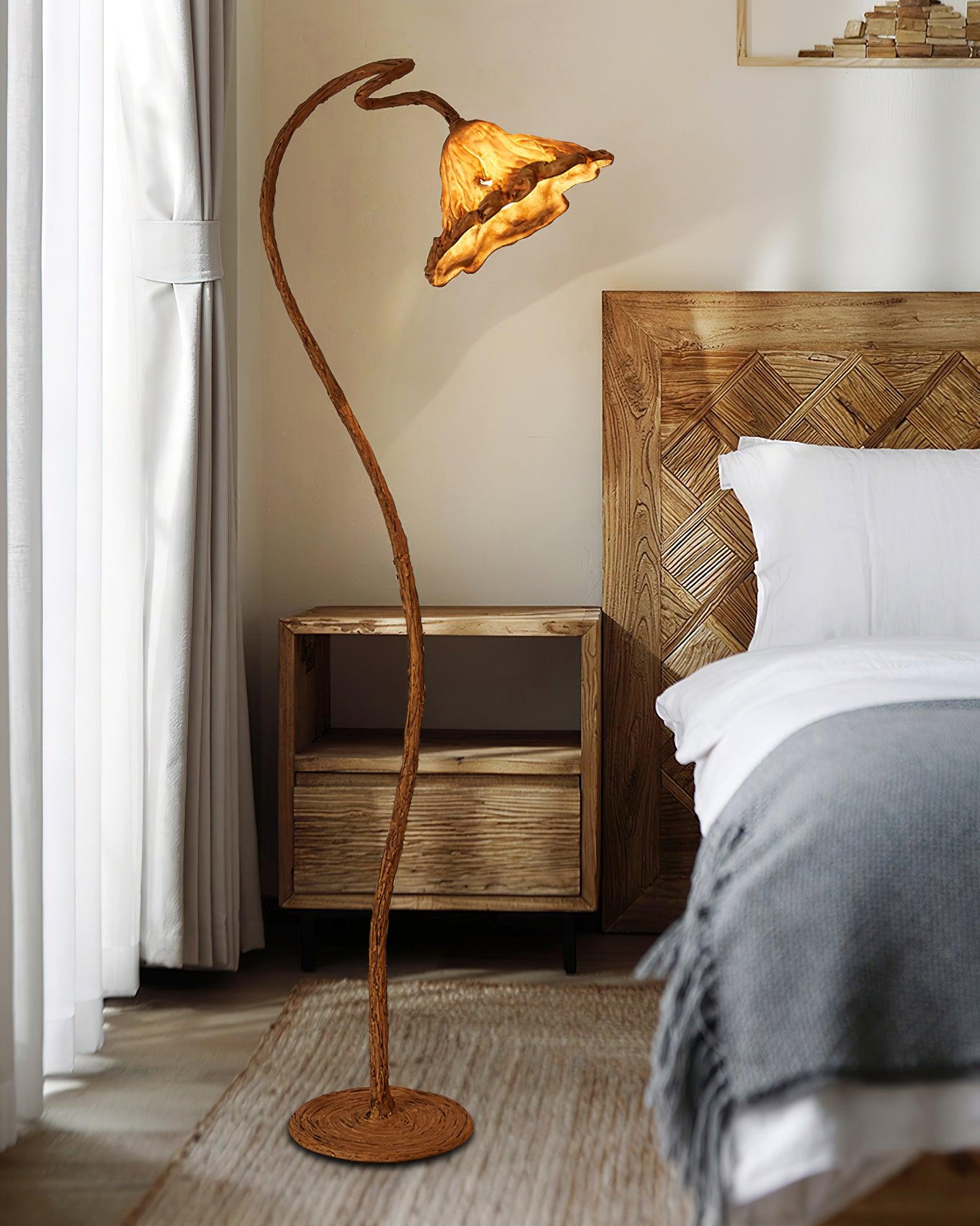 Artistic Lotus Leaf Floor Lamp - Blowlighting