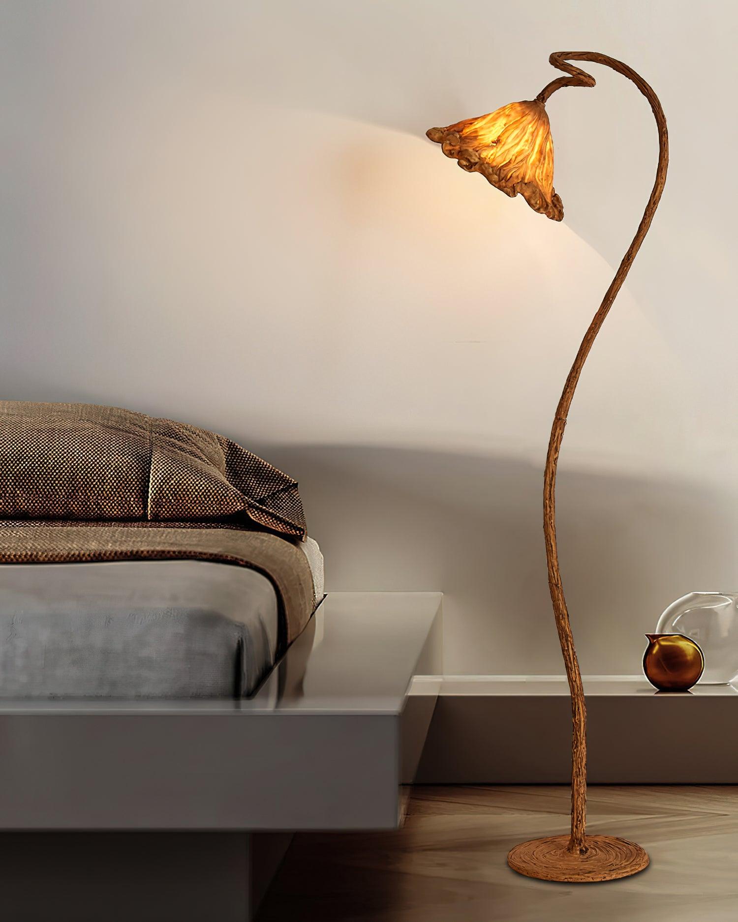 Artistic Lotus Leaf Floor Lamp - Blowlighting
