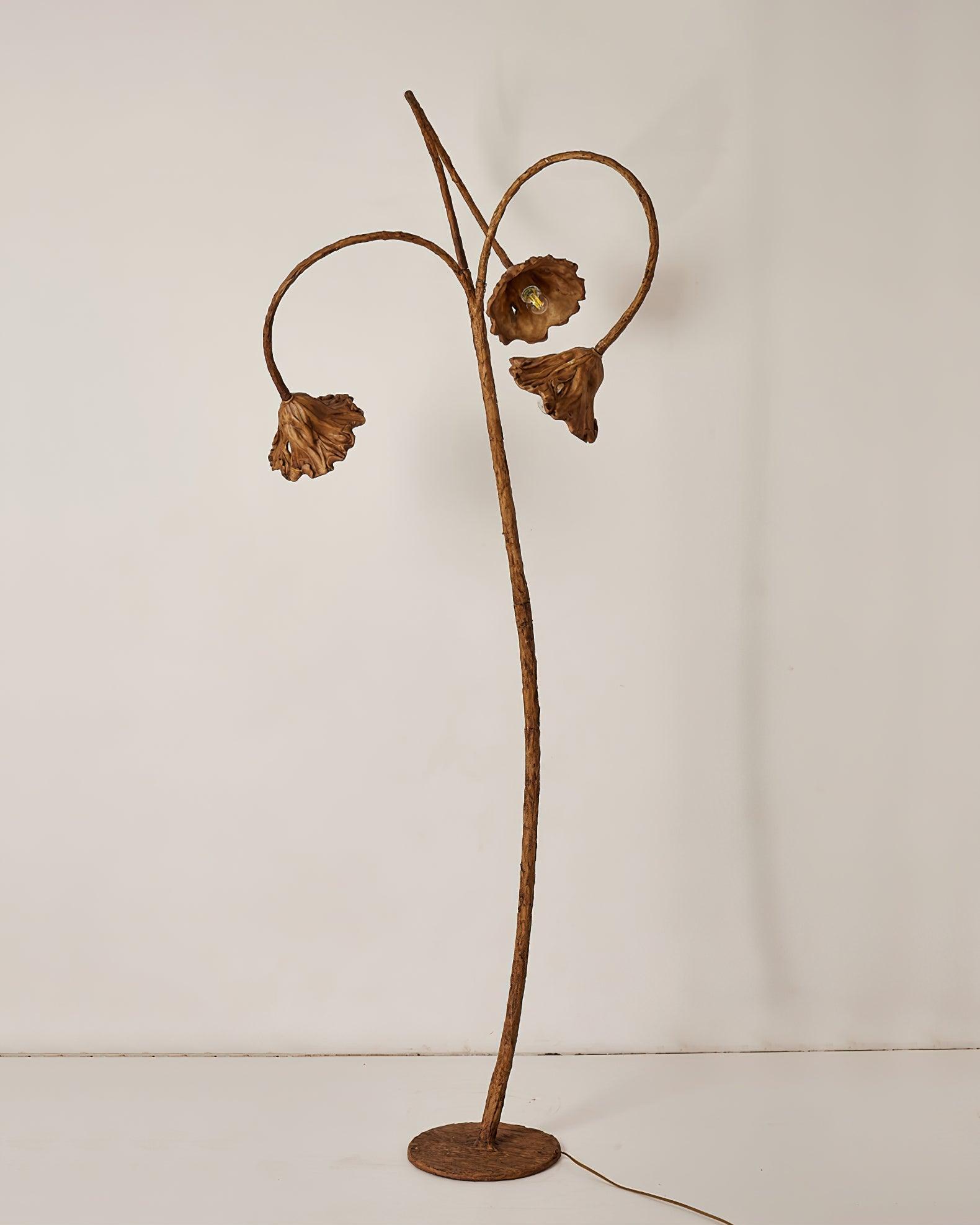 Artistic Lotus Leaf Floor Lamp - Blowlighting