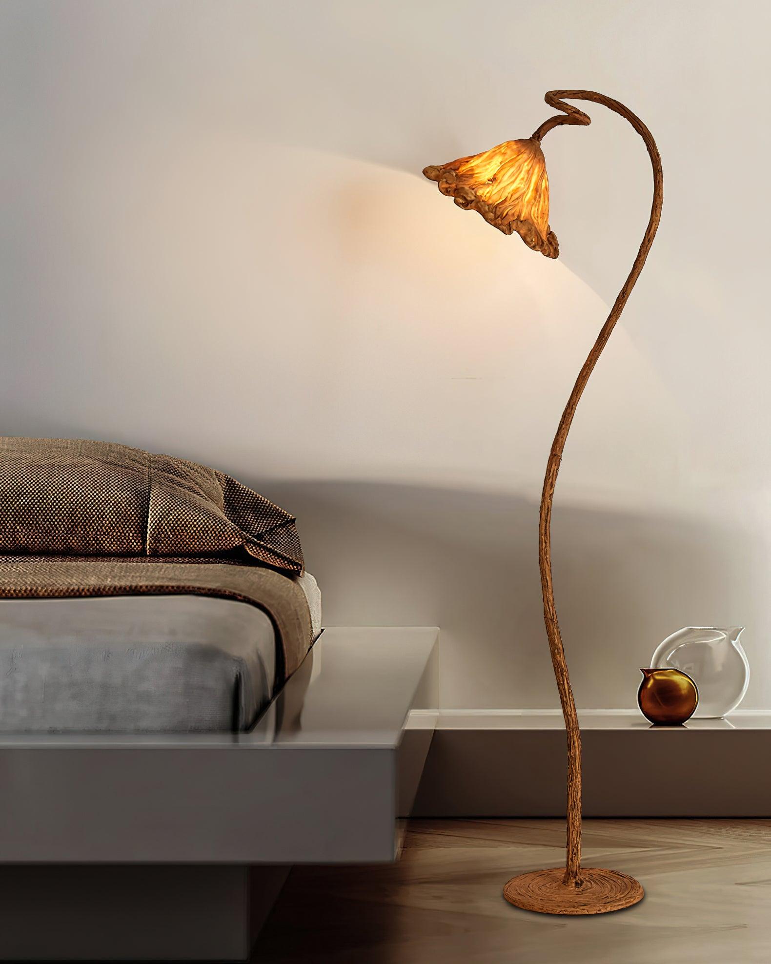Artistic Lotus Leaf Floor Lamp - Blowlighting